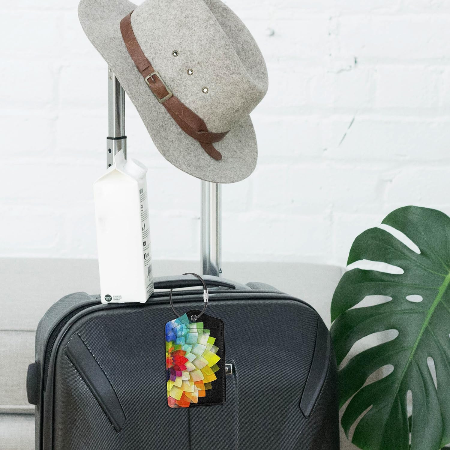 CooBigo 16 Pack Stainless Steel Loops 2mm Coated Wire Keychain Cable Large Keyrings 6 inch Key Chain for Luggage Tags, Key Tags, Keyrings, Kitchen utensils, Duster-Assorted Colors