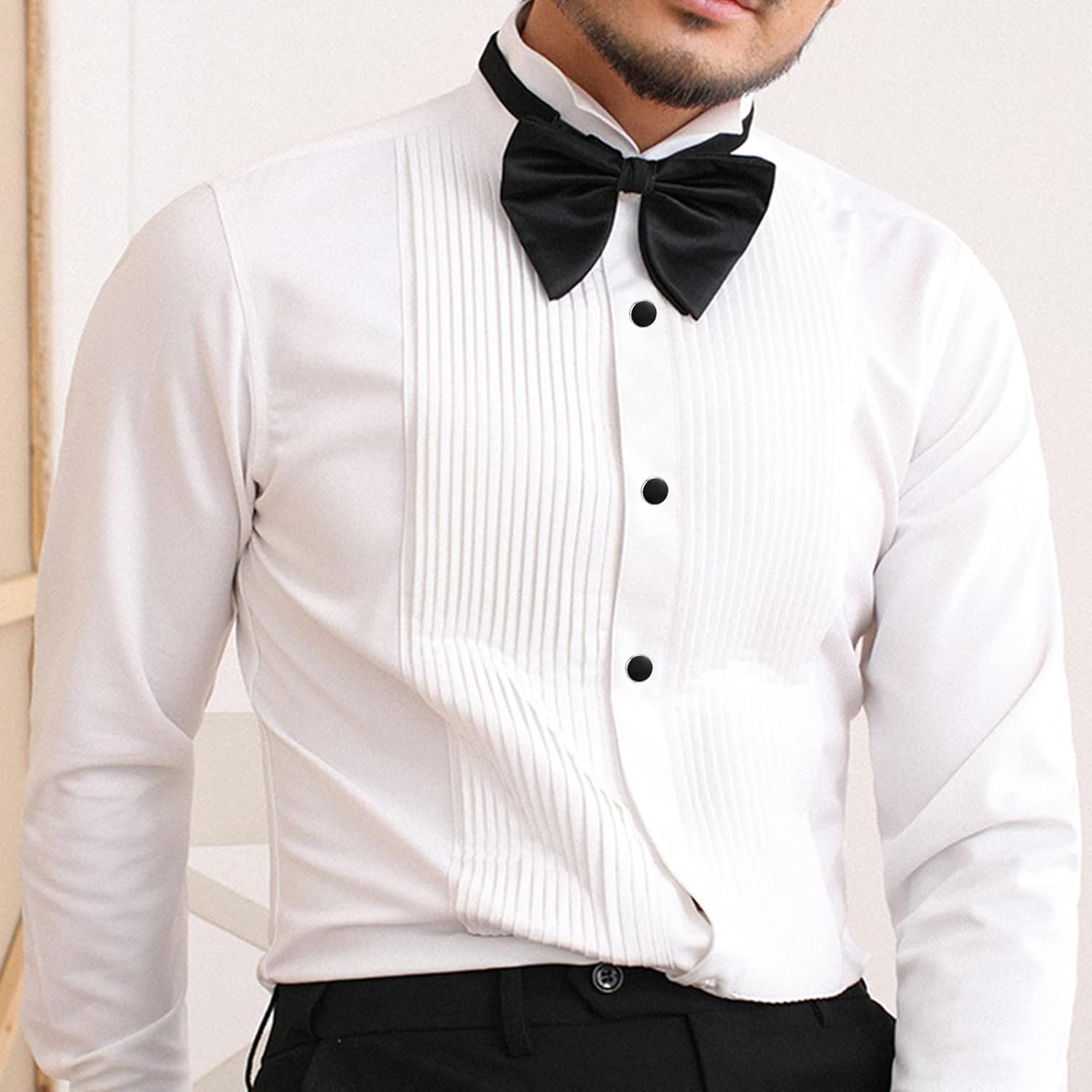 Zealmer 316L Stainless Steel Cufflinks Shirt Studs Business Wedding Gifts for Men