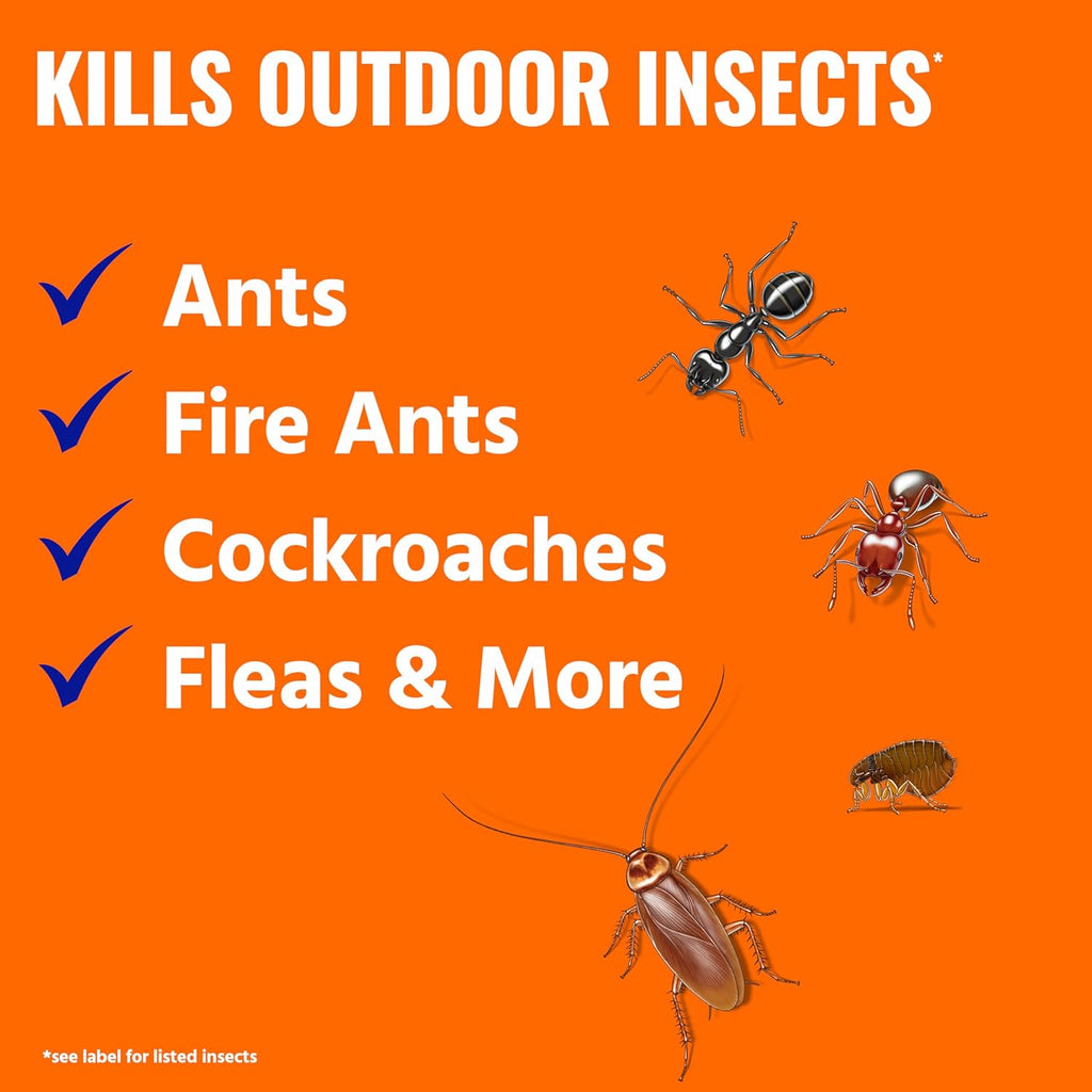 TERRO Ant Killer Plus Multi-Purpose Insect Control for Outdoors - Kills Fire Ants, Fleas, Cockroaches, and Other Crawling Insects - 3lb Shaker Bag - T901-6