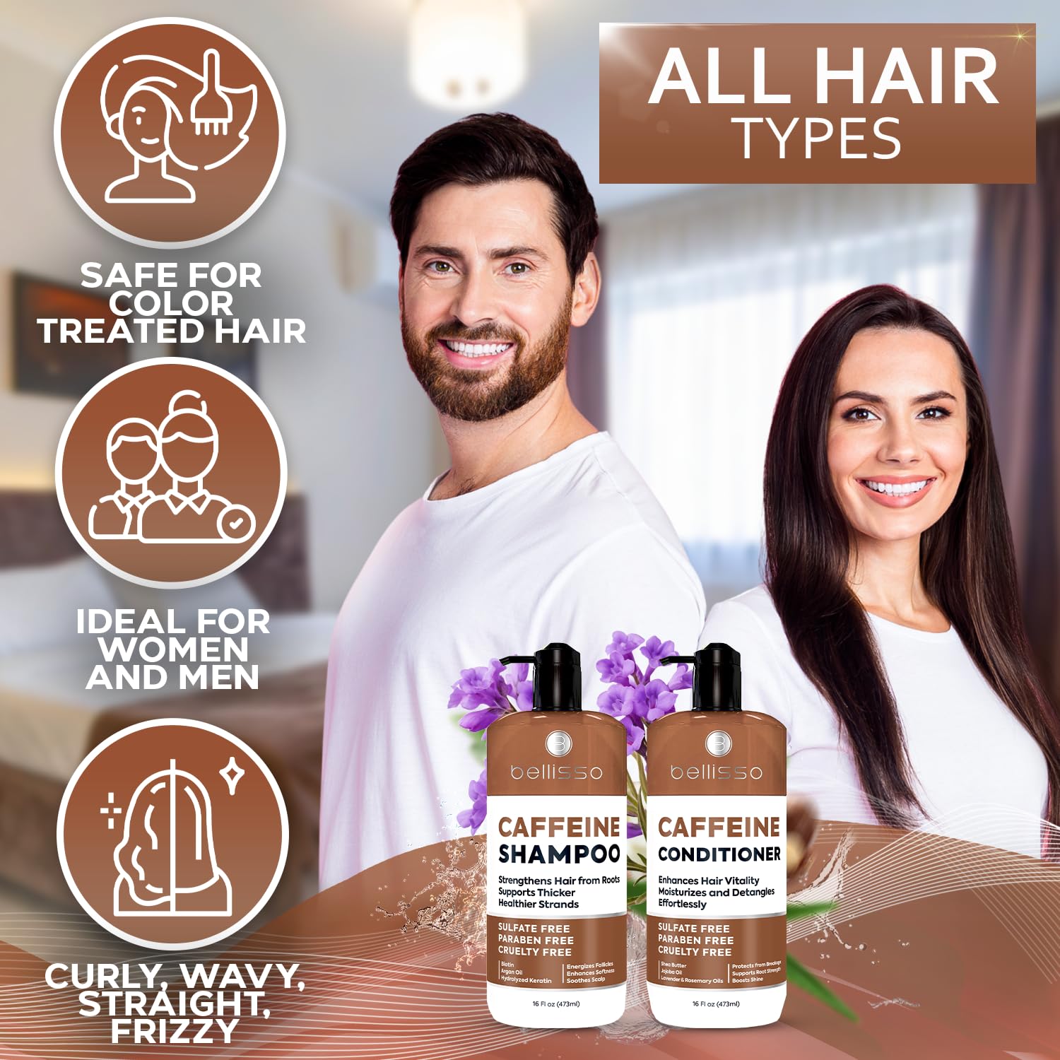 Biotin Shampoo and Conditioner Set - Sulfate and Paraben Free Treatment for Men and Women - Hair Thickening Volumizing Products to Help Boost Thinning Hair with Added Keratin