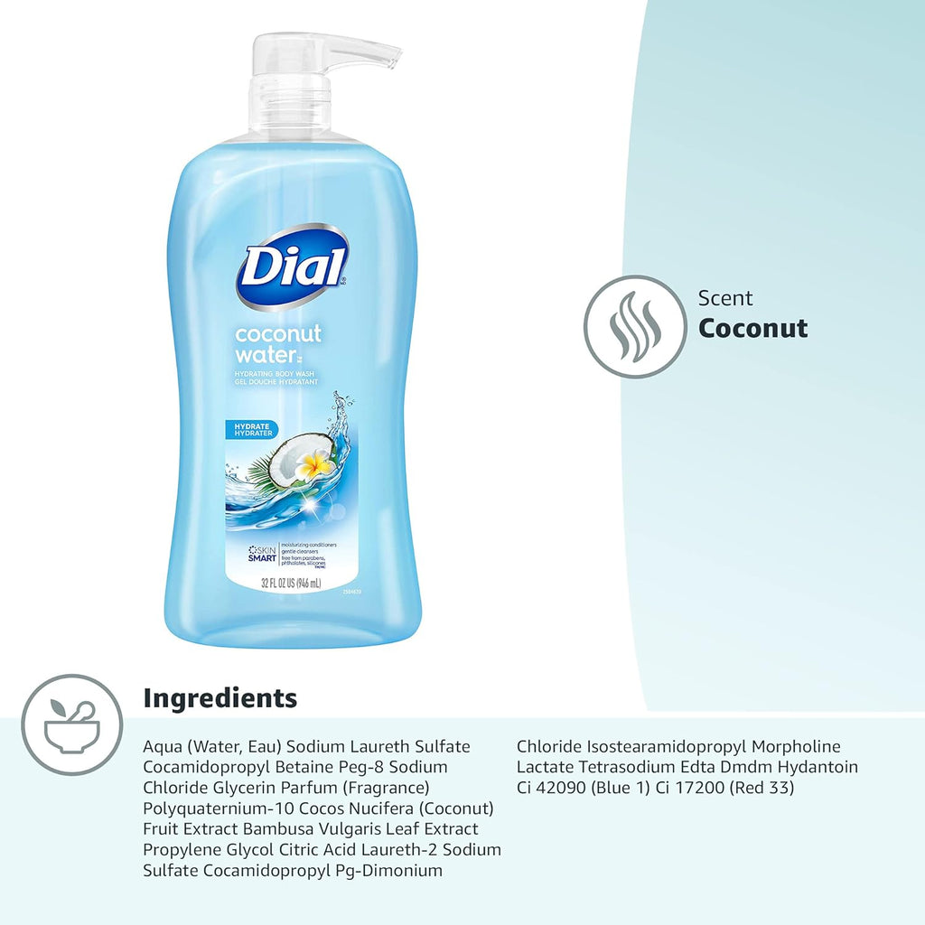 Dial Body Wash, Refresh & Renew Spring Water, 32 fl oz