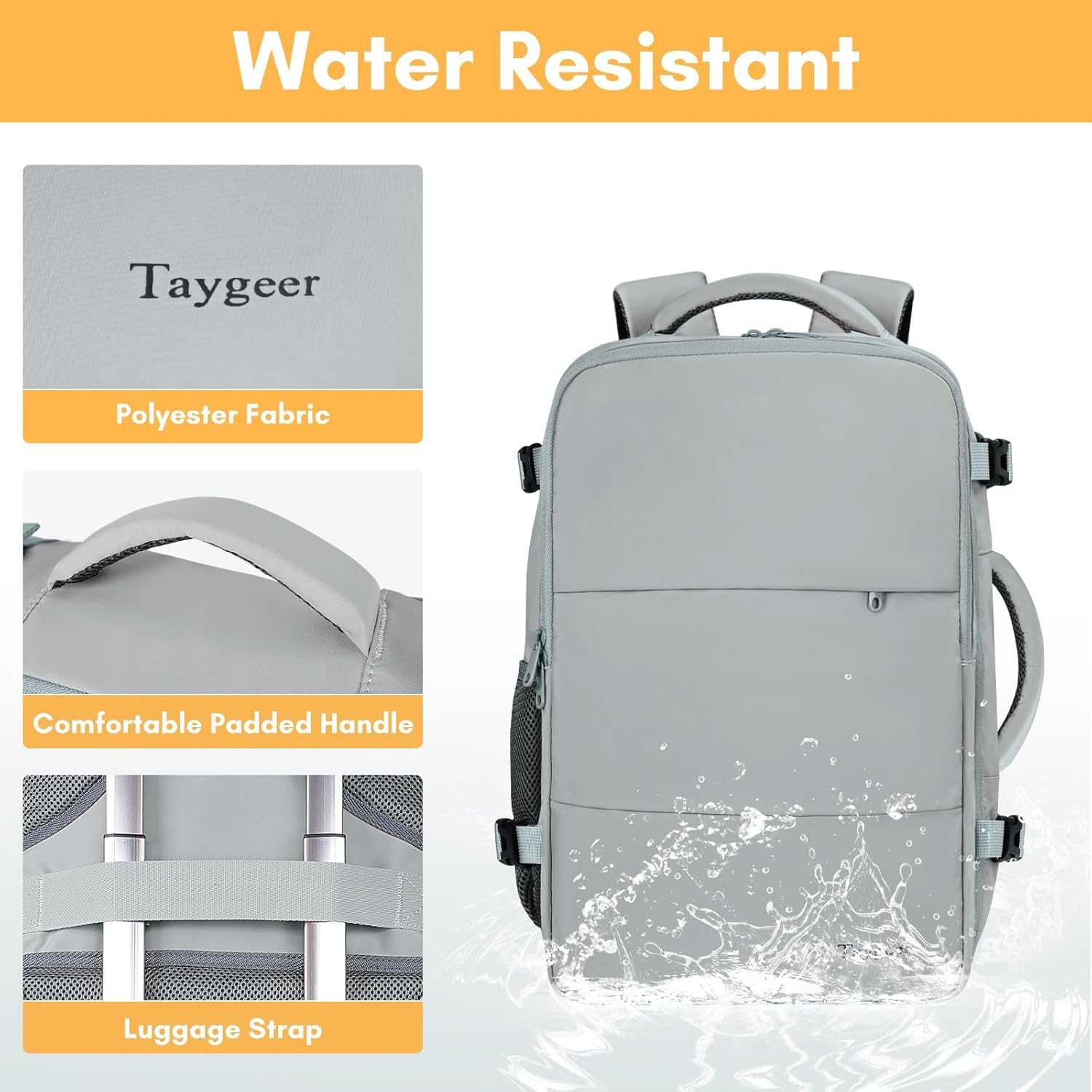 Taygeer Travel Backpack for Women, Carry On Backpack with USB Charging Port & Shoe Pouch, TSA 15.6inch Laptop Mochila Flight Approved, Nurse Bag Casual Daypack for Weekender Business Hiking, Pink