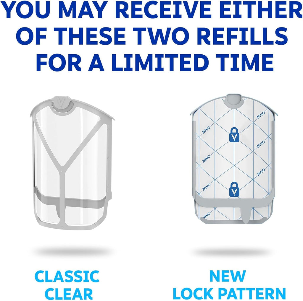 Zevo Flying Insect Trap Official Refill Cartridges - Fits Both Zevo Trap & MAX Indoor Fly Trap - Authentic Trap+Lock Technology to Catch Gnats, House & Fruit Flys (4 Official Refill Cartridges)