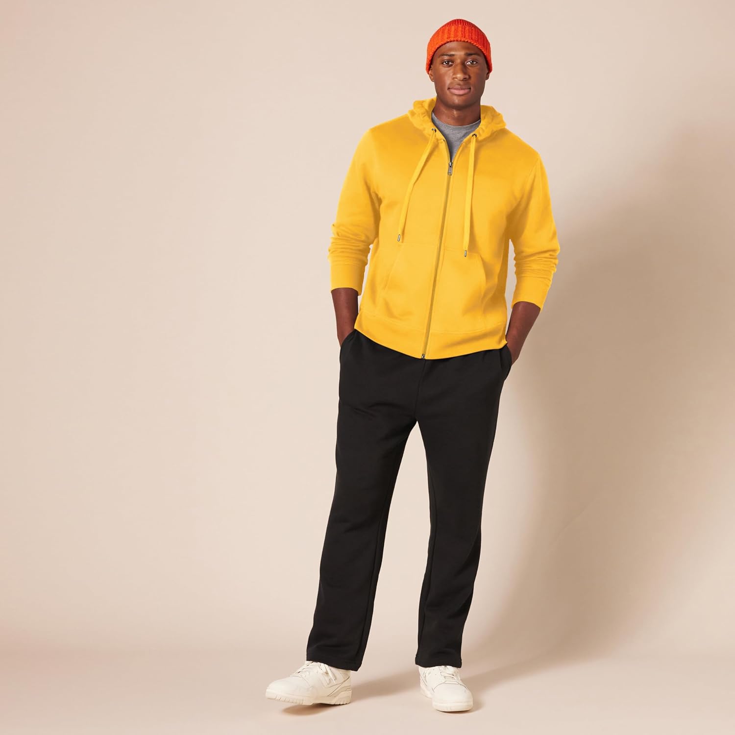 Essentials Men's Full-Zip Fleece Hoodie (Available in Big & Tall)