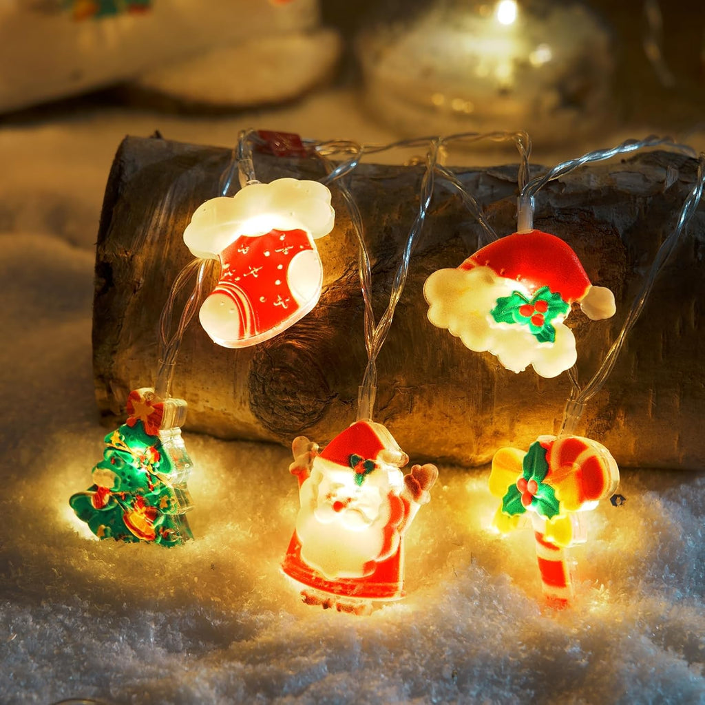 LOLStar Halloween String Lights Decorations, 9.8FT 20 LED Halloween Fairy Lights, Battery Operated (Not Included) with Timer Function and 8 Flashing Modes, Cute Booday Lights 2025 Home Indoor Decor