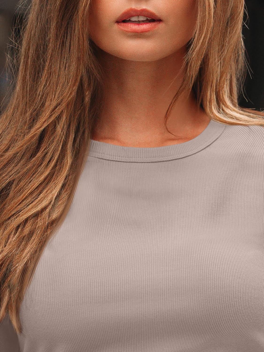 AUTOMET Long Sleeve Shirts Blouses Fall Fashion Ribbed Basic Tops Winter Clothes