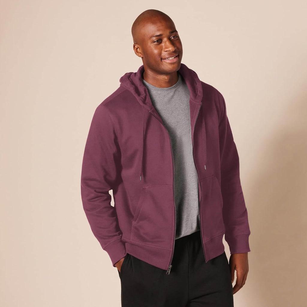 Essentials Men's Full-Zip Fleece Hoodie (Available in Big & Tall)