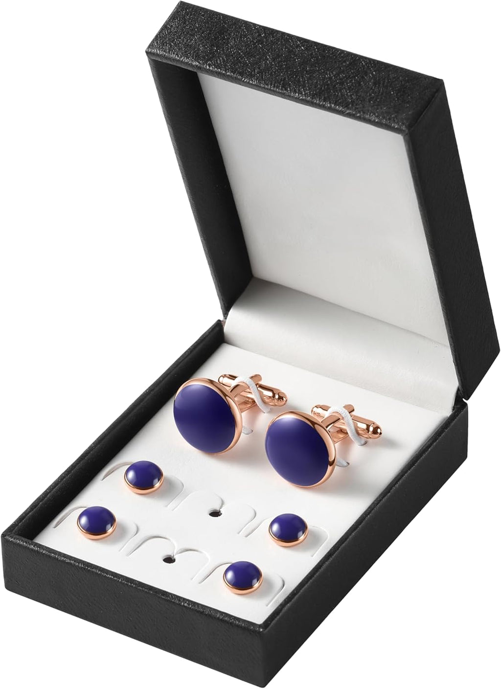 Zealmer 316L Stainless Steel Cufflinks Shirt Studs Business Wedding Gifts for Men