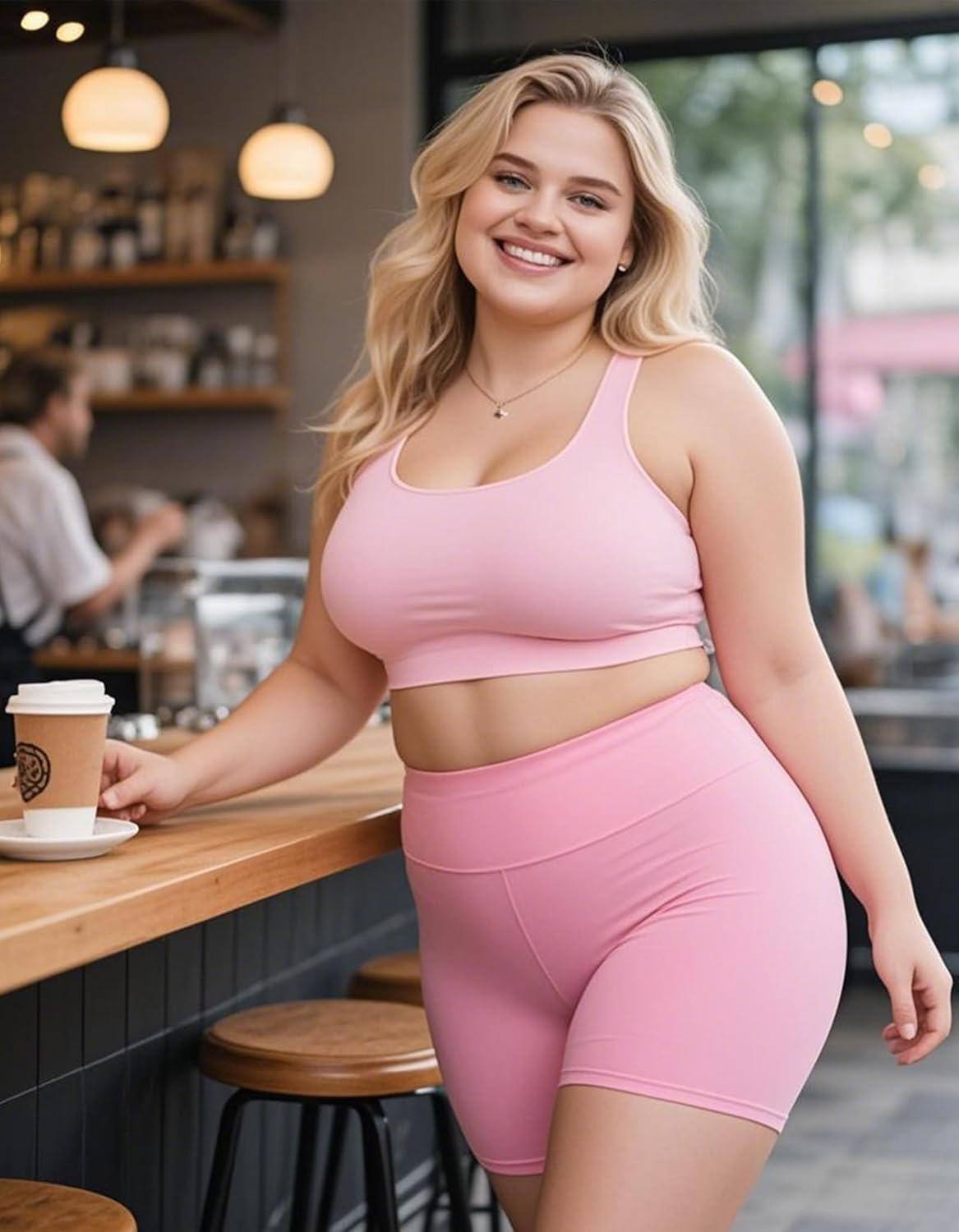 FULLSOFT High Waisted Biker Shorts for Women-5" Tummy Control Fitness Athletic Workout Running Yoga Gym Shorts