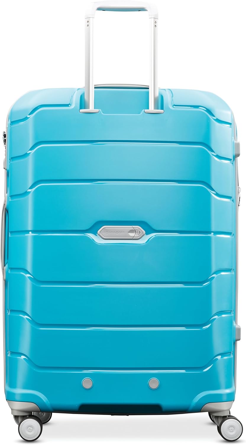 Samsonite Freeform Hardside Carry-On Luggage with Spinner Wheels - Hardshell Suitcase - TSA, Airline-Approved - Expandable Hard Shell, Smooth Rolling Wheels for Lightweight Travel - Navy