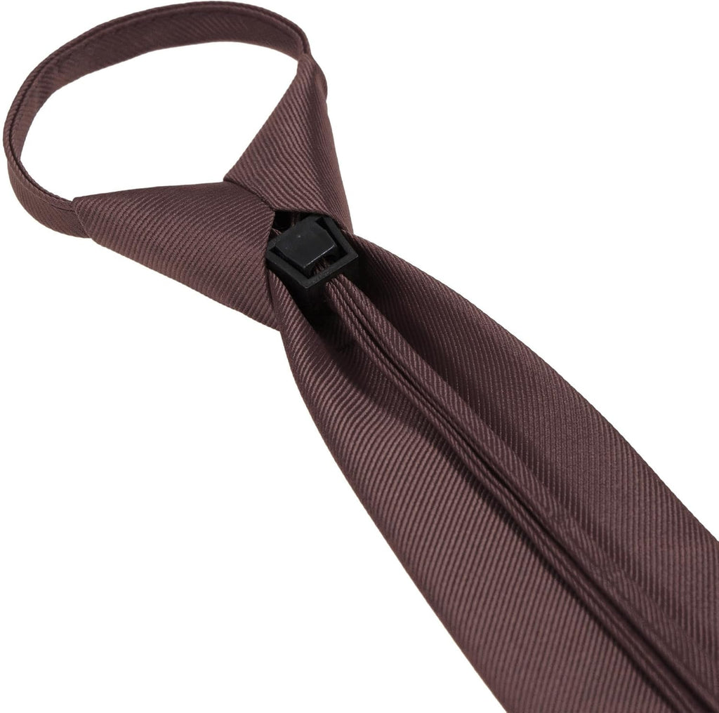 JEMYGINS 3.15“Solid Color Pre-tied Adjustable Necktie for Business and Wedding