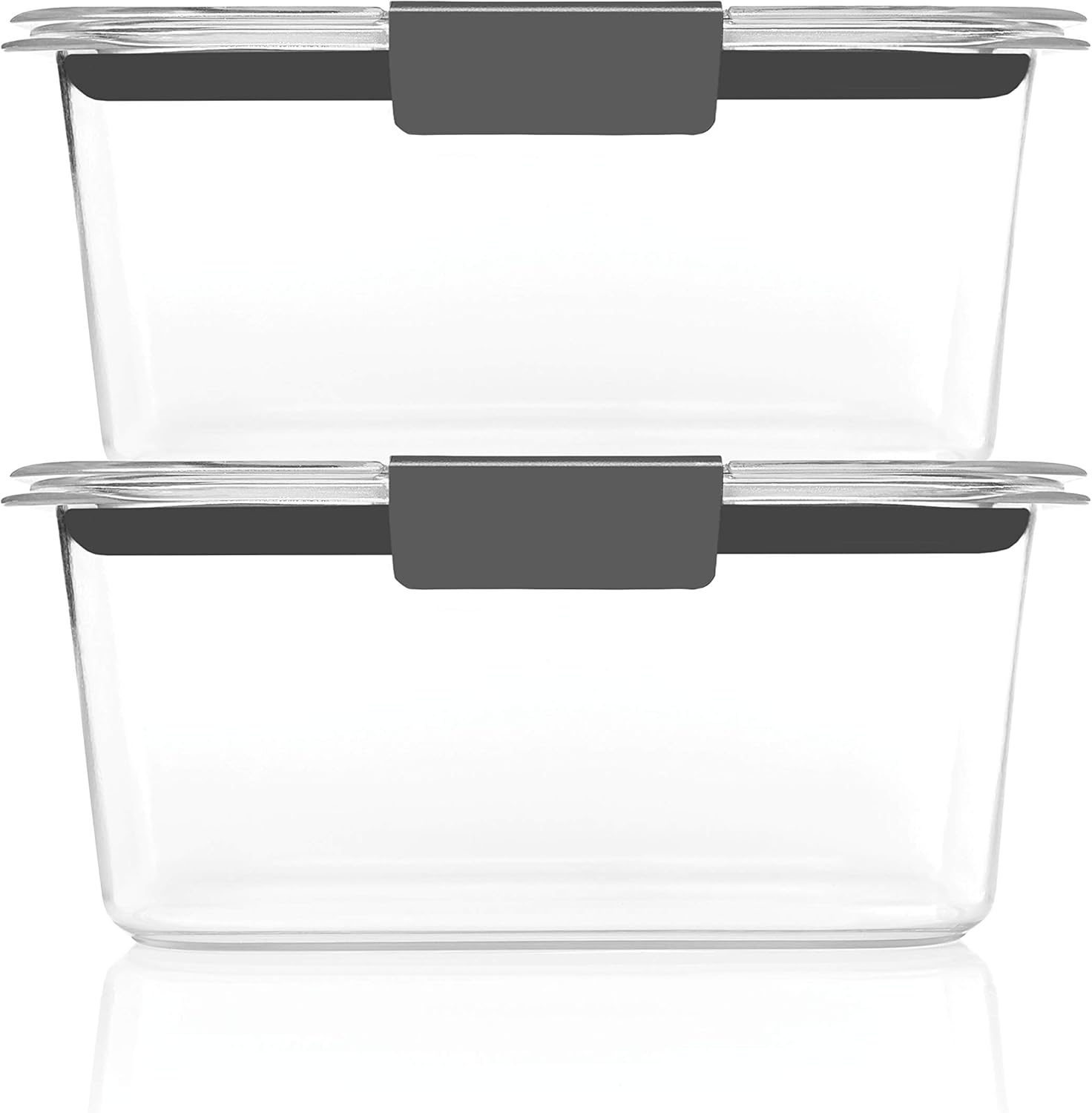 Rubbermaid Brilliance Food Storage Containers BPA Free Airtight Lids Ideal for Lunch Meal Prep & Leftovers Set of 5 (3.2 Cup)