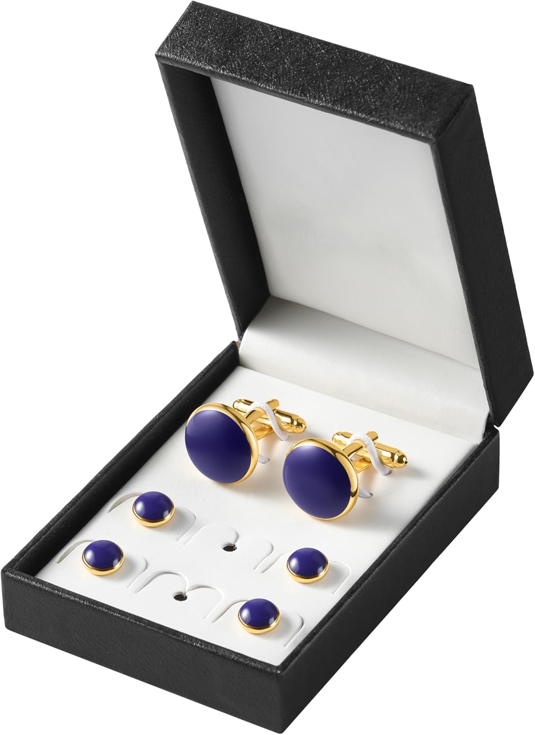 Zealmer 316L Stainless Steel Cufflinks Shirt Studs Business Wedding Gifts for Men