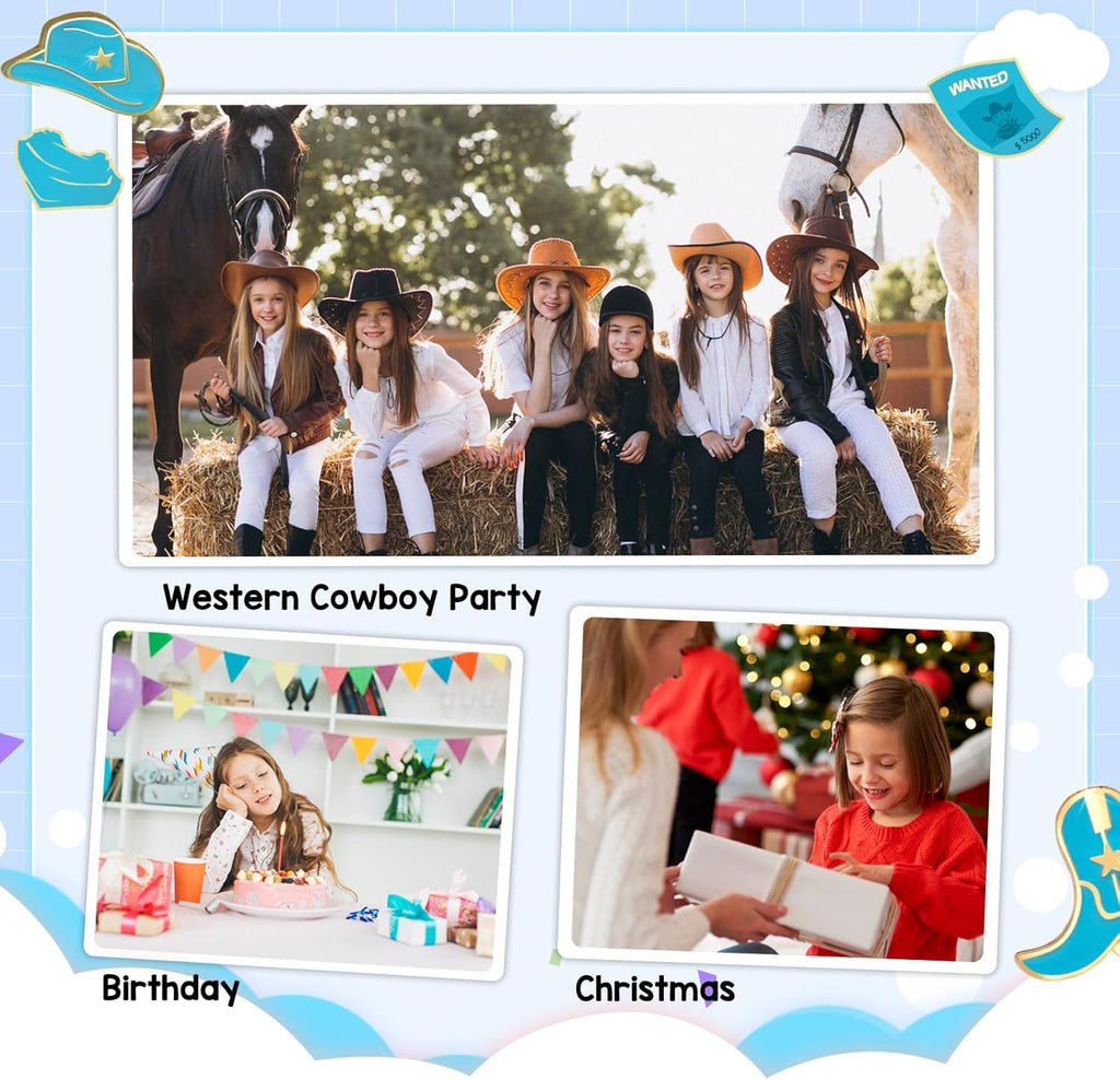 Artlunar Western Cowgirl Beaded Stretch Bracelets, Stackable cowgirl hat boot accessories, Bohemian Jewelry for Women Girls Teens Christmas Birthday Gift