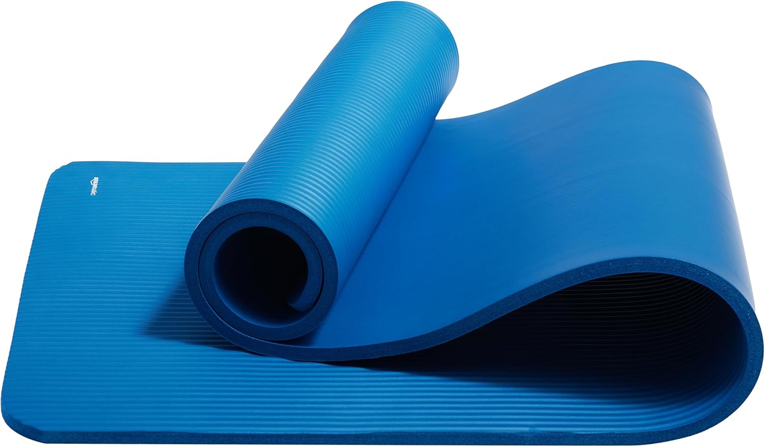 Basics 1/2 Inch Extra Thick Exercise Yoga Mat with Carrying Strap, Cushioned Support, for Fitness and Gym Workouts
