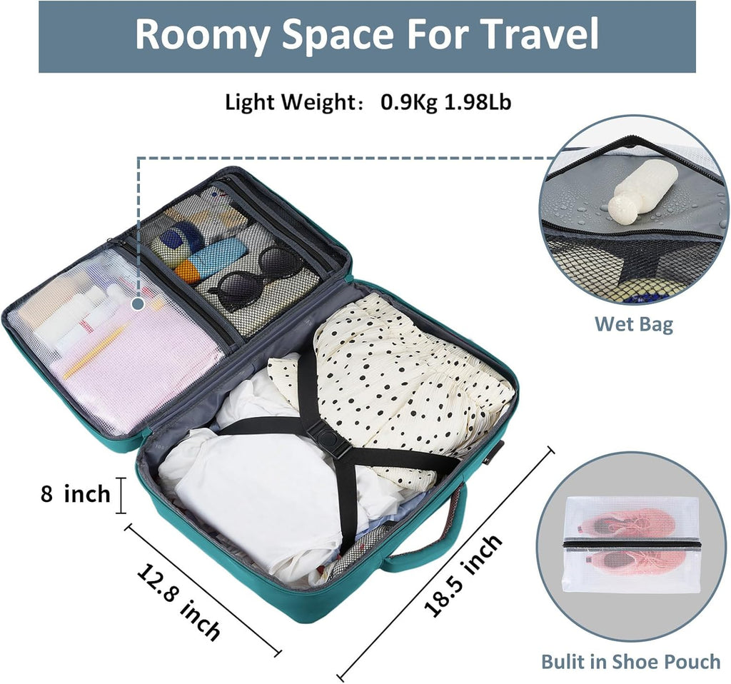 Taygeer Travel Backpack for Women, Carry On Backpack with USB Charging Port & Shoe Pouch, TSA 15.6inch Laptop Mochila Flight Approved, Nurse Bag Casual Daypack for Weekender Business Hiking, Pink