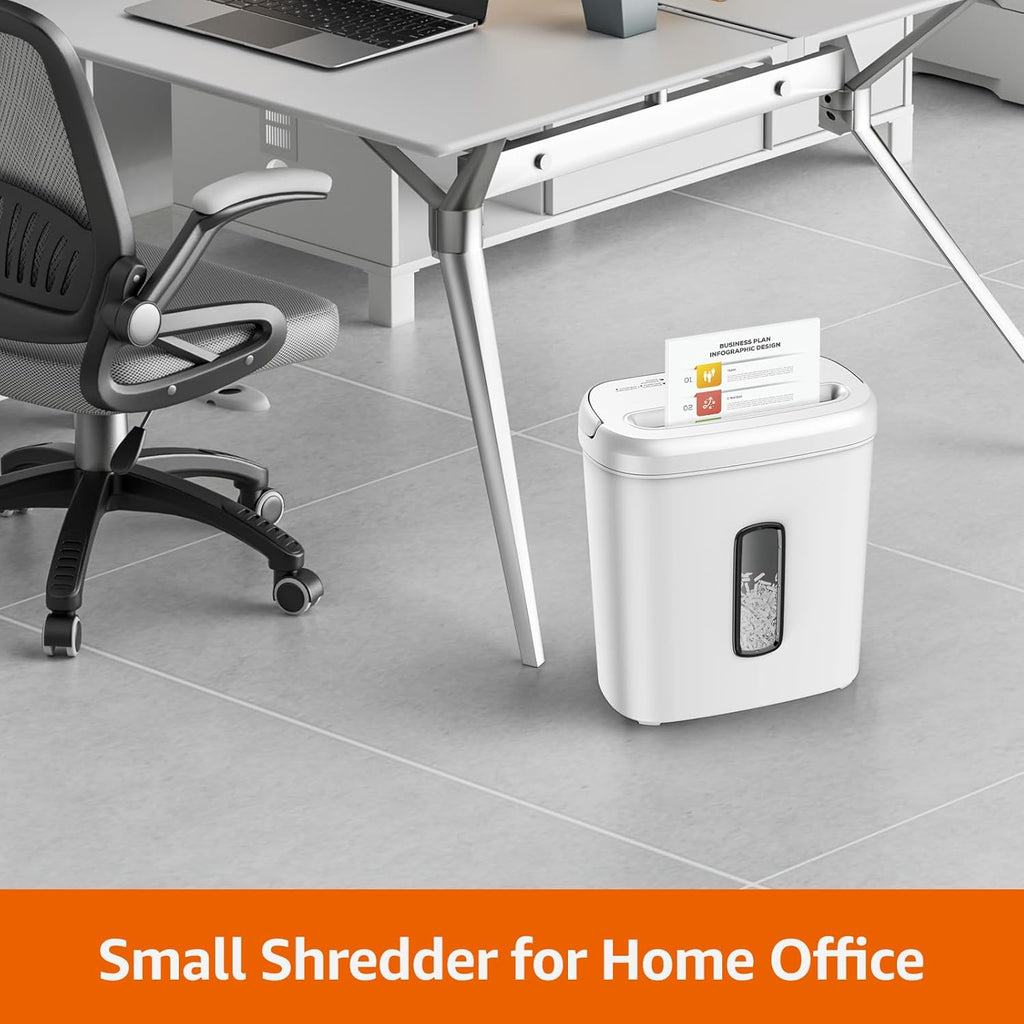 Basics 8-Sheet Cross Cut Paper Shredder and Credit Card Shredder - Black