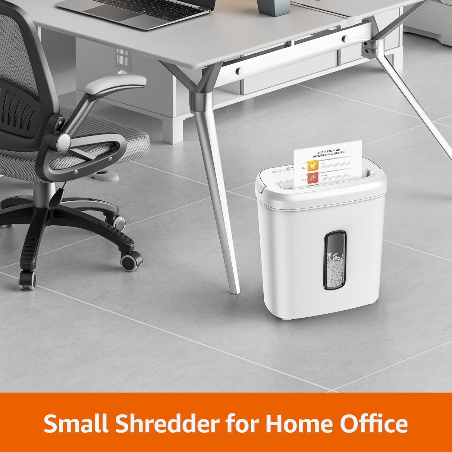 Basics 8-Sheet Cross Cut Paper Shredder and Credit Card Shredder - Black