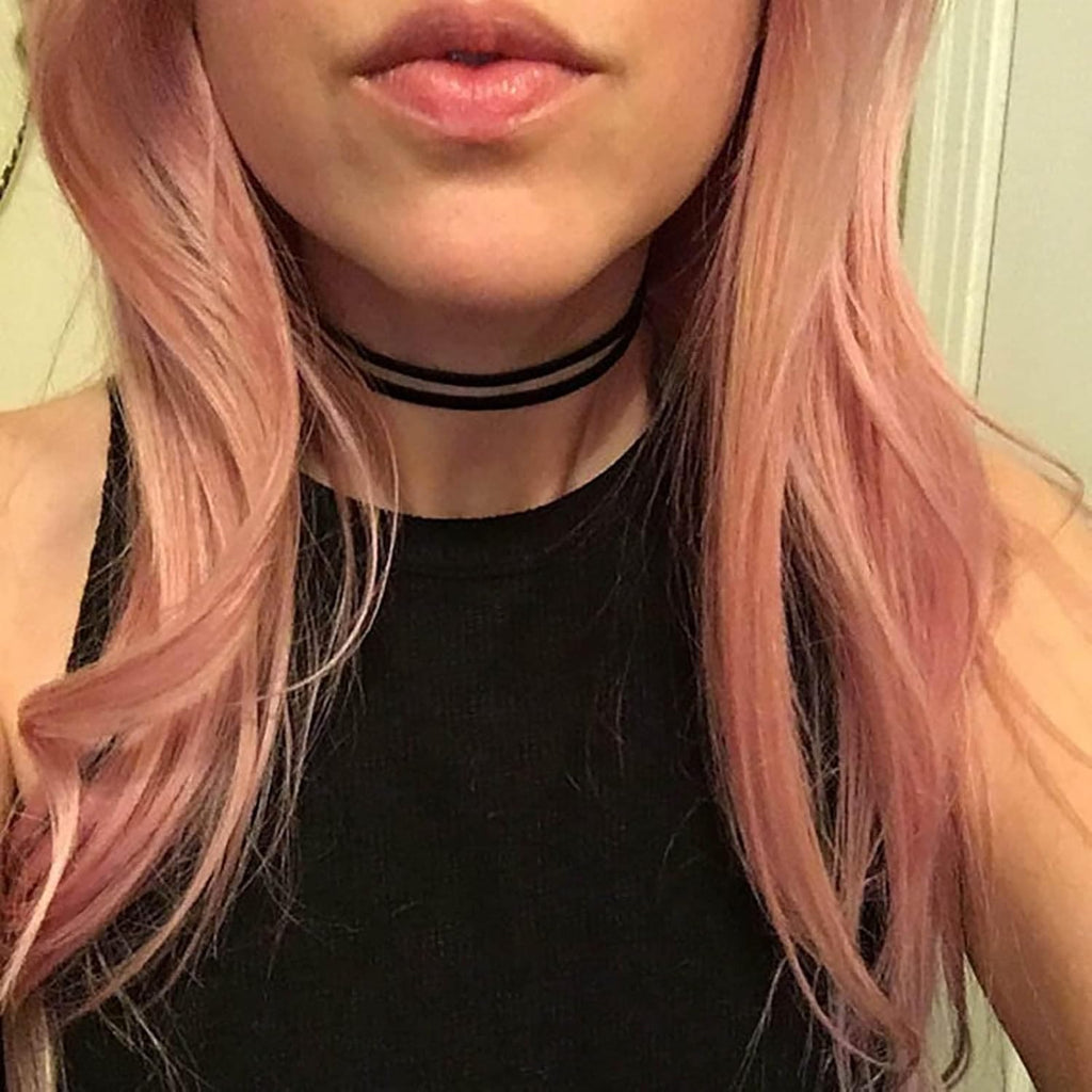 Fesciory Black Necklaces for Women, Adjustable Layered Velvet Leather Lace Collar Necklace, Goth Jewelry Gifts.