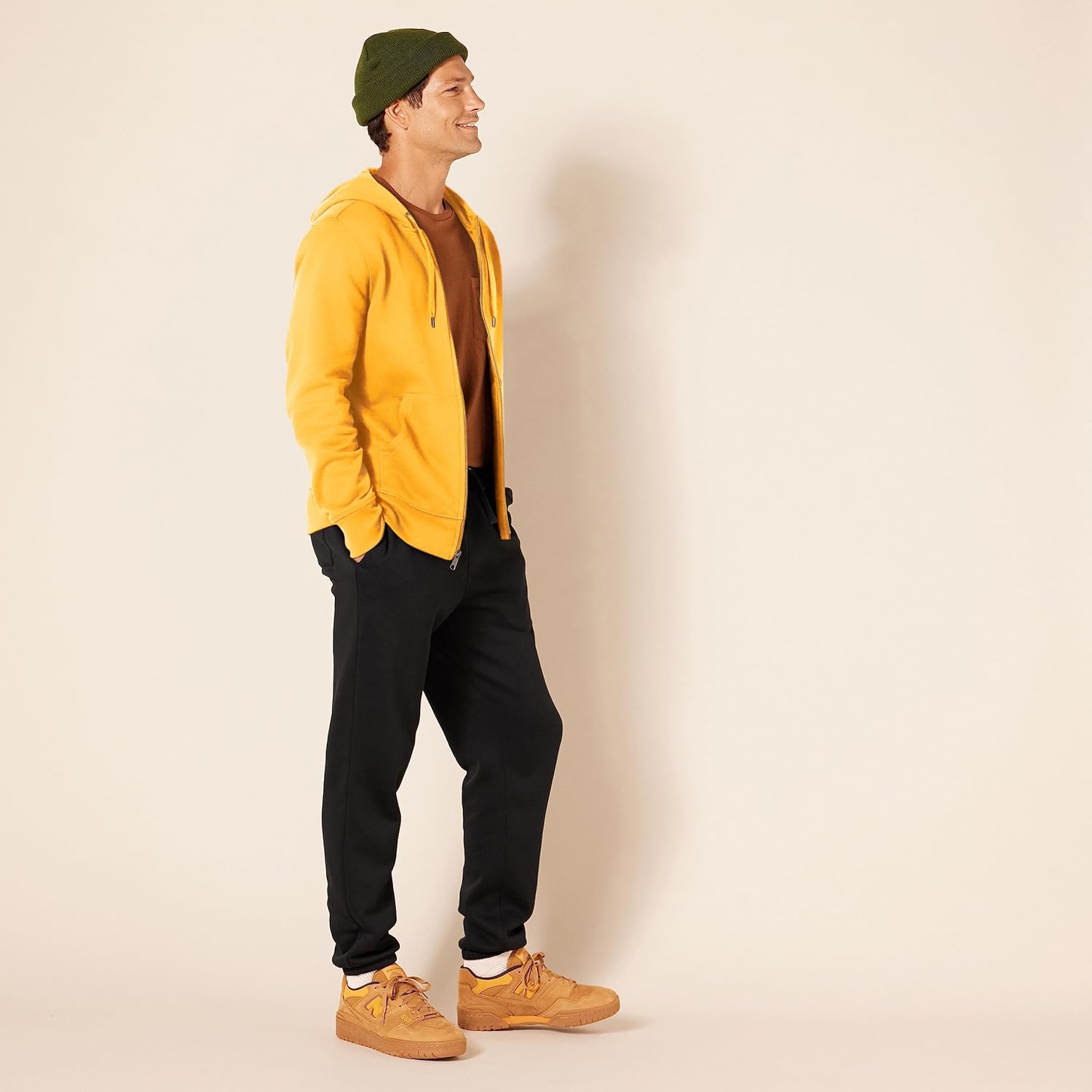 Essentials Men's Full-Zip Fleece Hoodie (Available in Big & Tall)