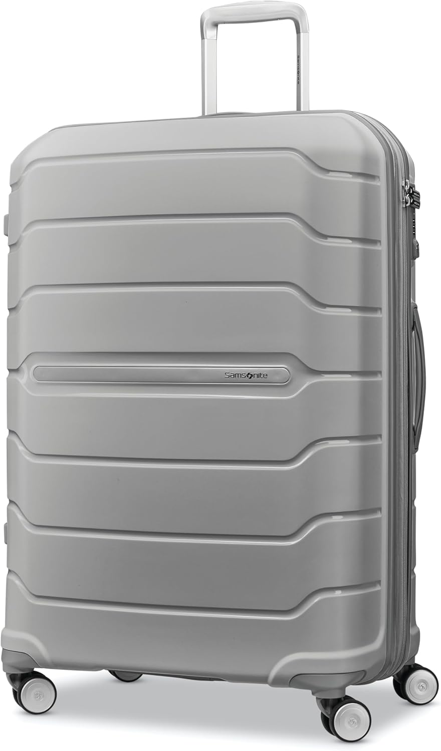 Samsonite Freeform Hardside Carry-On Luggage with Spinner Wheels - Hardshell Suitcase - TSA, Airline-Approved - Expandable Hard Shell, Smooth Rolling Wheels for Lightweight Travel - Navy