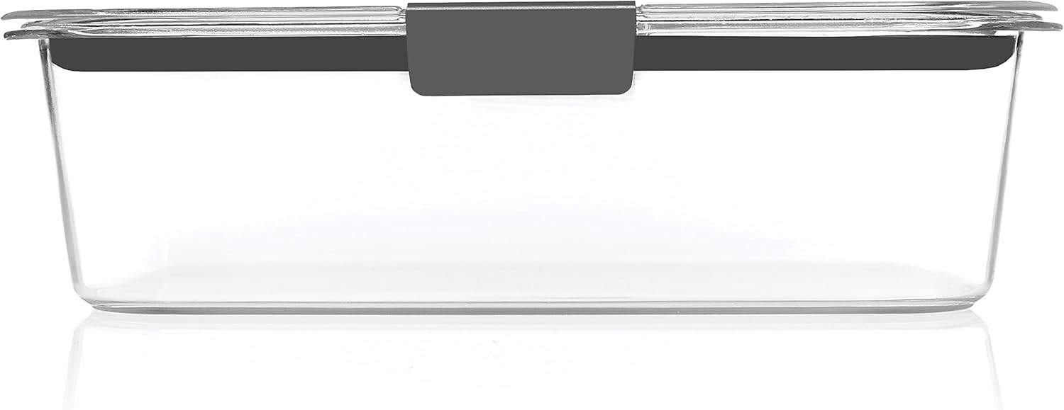 Rubbermaid Brilliance Food Storage Containers BPA Free Airtight Lids Ideal for Lunch Meal Prep & Leftovers Set of 5 (3.2 Cup)