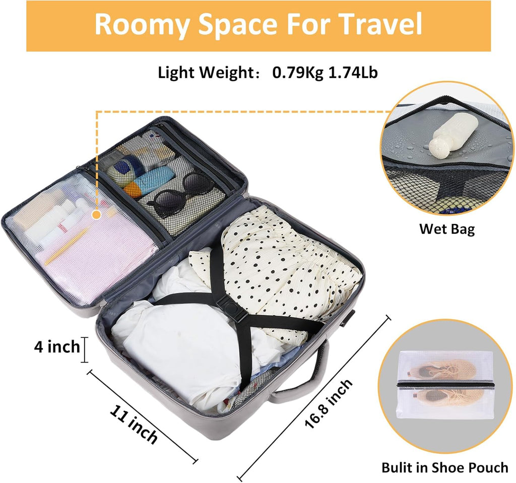 Taygeer Travel Backpack for Women, Carry On Backpack with USB Charging Port & Shoe Pouch, TSA 15.6inch Laptop Mochila Flight Approved, Nurse Bag Casual Daypack for Weekender Business Hiking, Pink