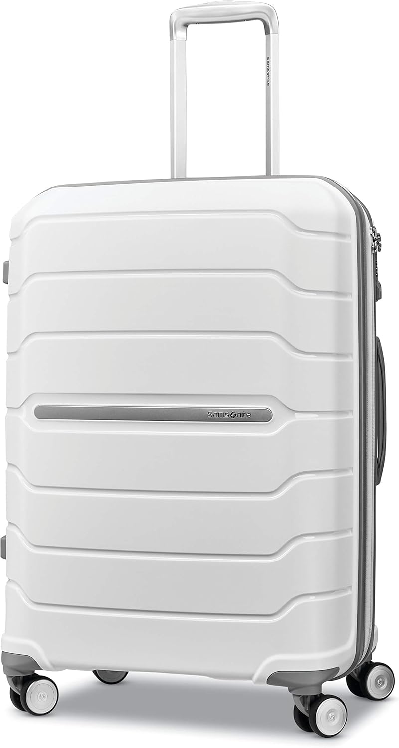 Samsonite Freeform Hardside Carry-On Luggage with Spinner Wheels - Hardshell Suitcase - TSA, Airline-Approved - Expandable Hard Shell, Smooth Rolling Wheels for Lightweight Travel - Navy