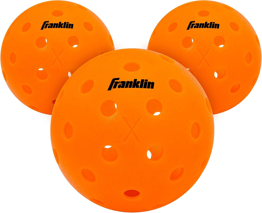 Franklin Sports X-40 Outdoor Pickleballs - Official Ball of USA Pickleball, APP Tour + US Open - Regulation Size