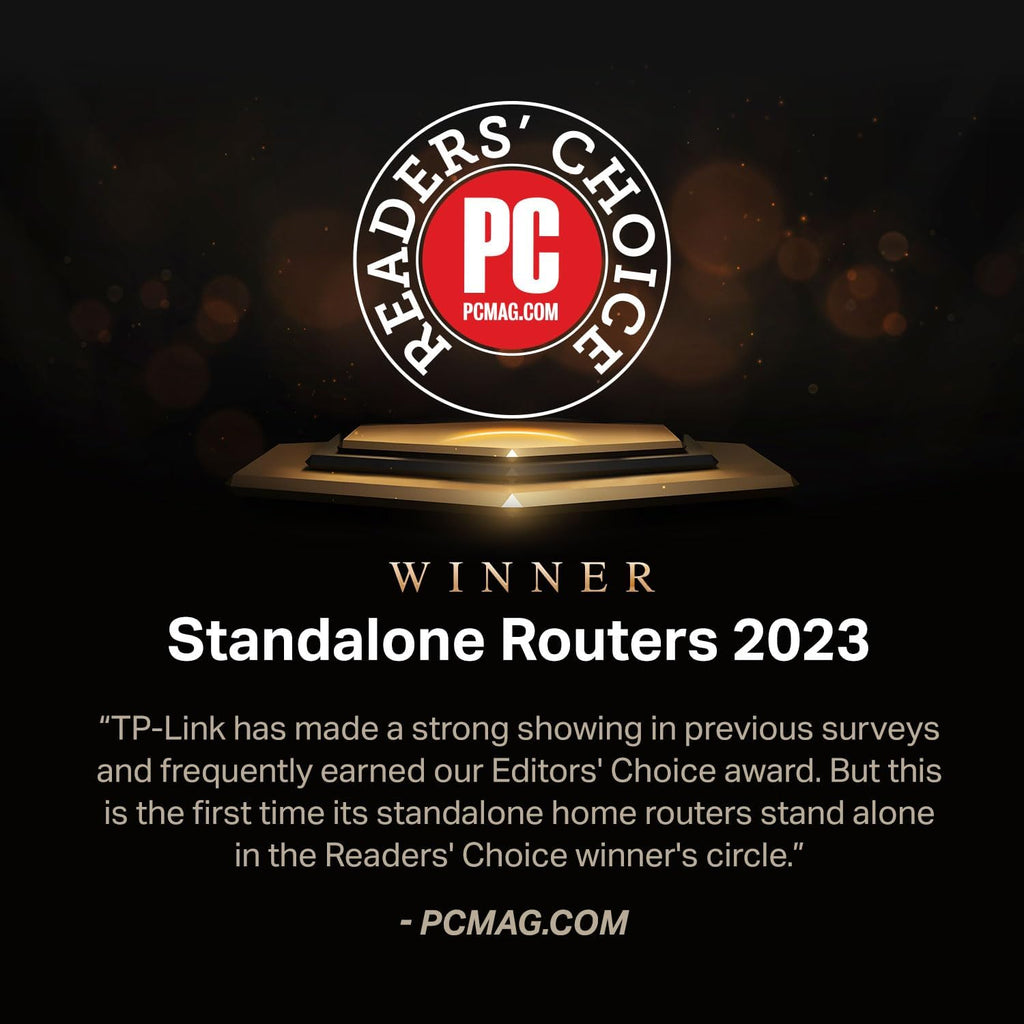 TP-Link AX1800 WiFi 6 Router V4 (Archer AX21) – Dual Band Wireless Internet, Gigabit, Easy Mesh, Works with Alexa - A Certified for Humans Device, Free Expert Support