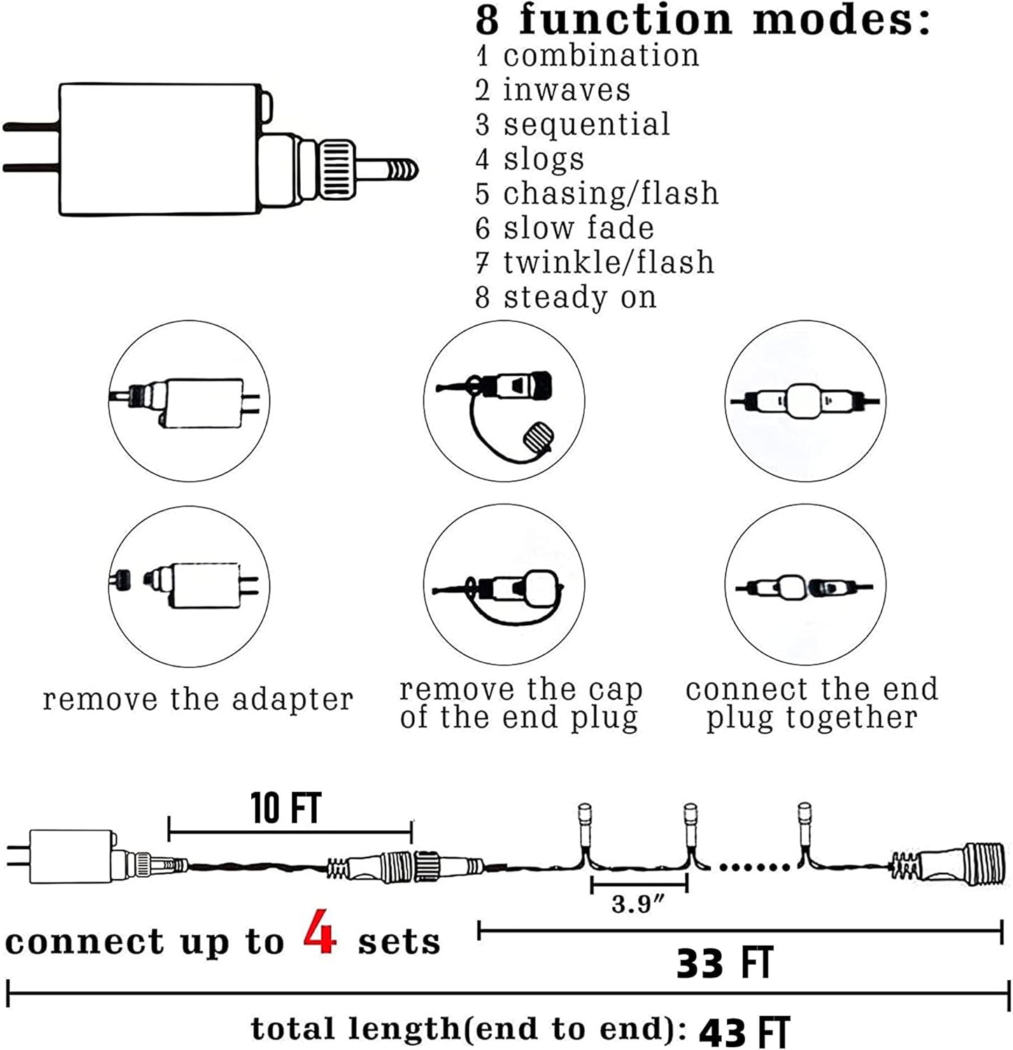 Dazzle Bright Smart Color Changing Halloween Lights, 66FT 200 LED RGB String Lights with Remote & App Controlled, Christmas Decorations for Indoor Outdoor Holiday Xmas Tree Party Decor