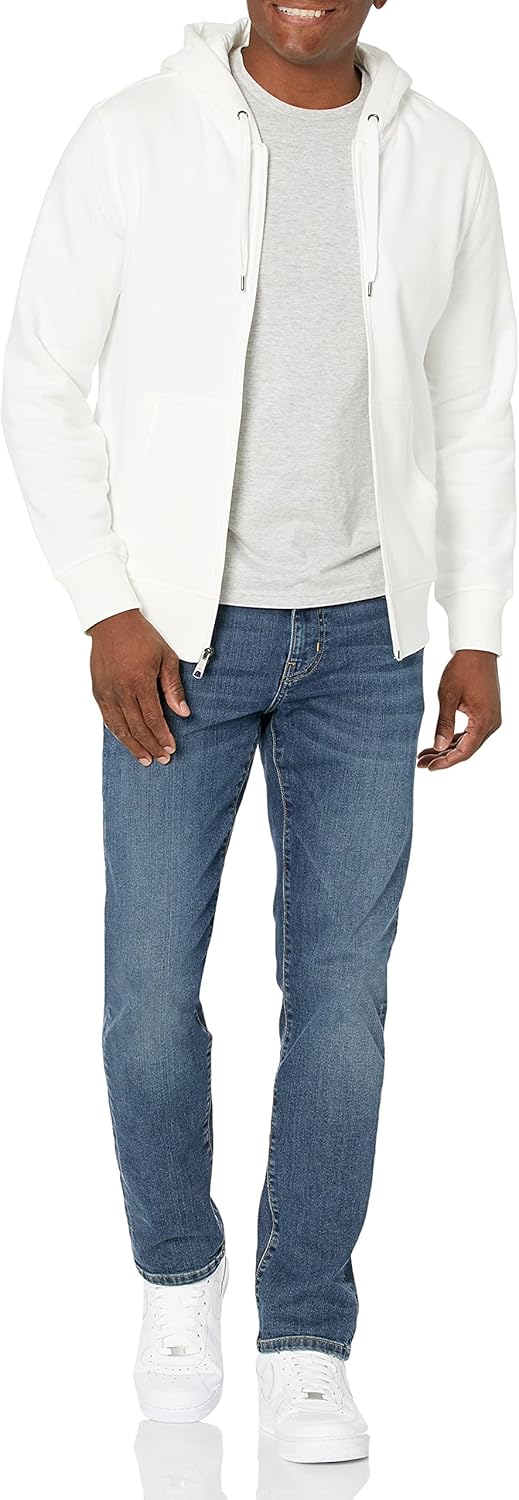 Essentials Men's Full-Zip Fleece Hoodie (Available in Big & Tall)