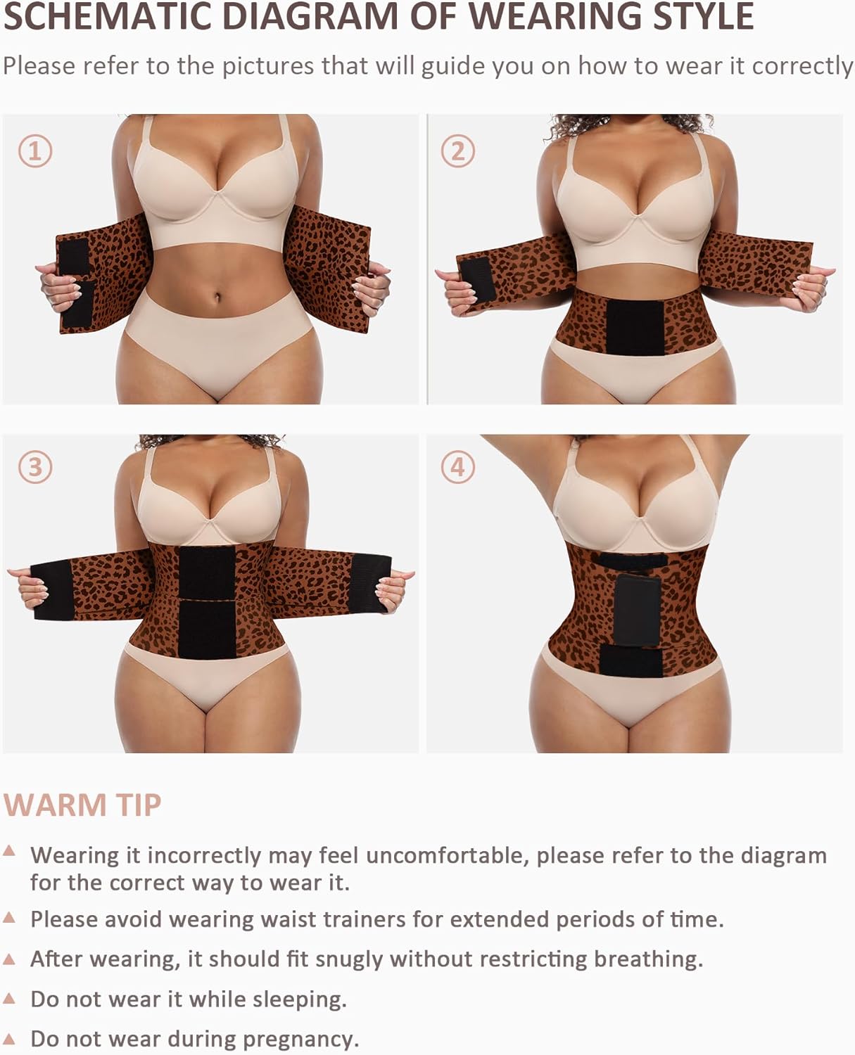 FeelinGirl Waist Trainer Belt Waist Cincher Trimmer Ab Belt Tummy Control Body Shaper with Triple Wrap Women and Men