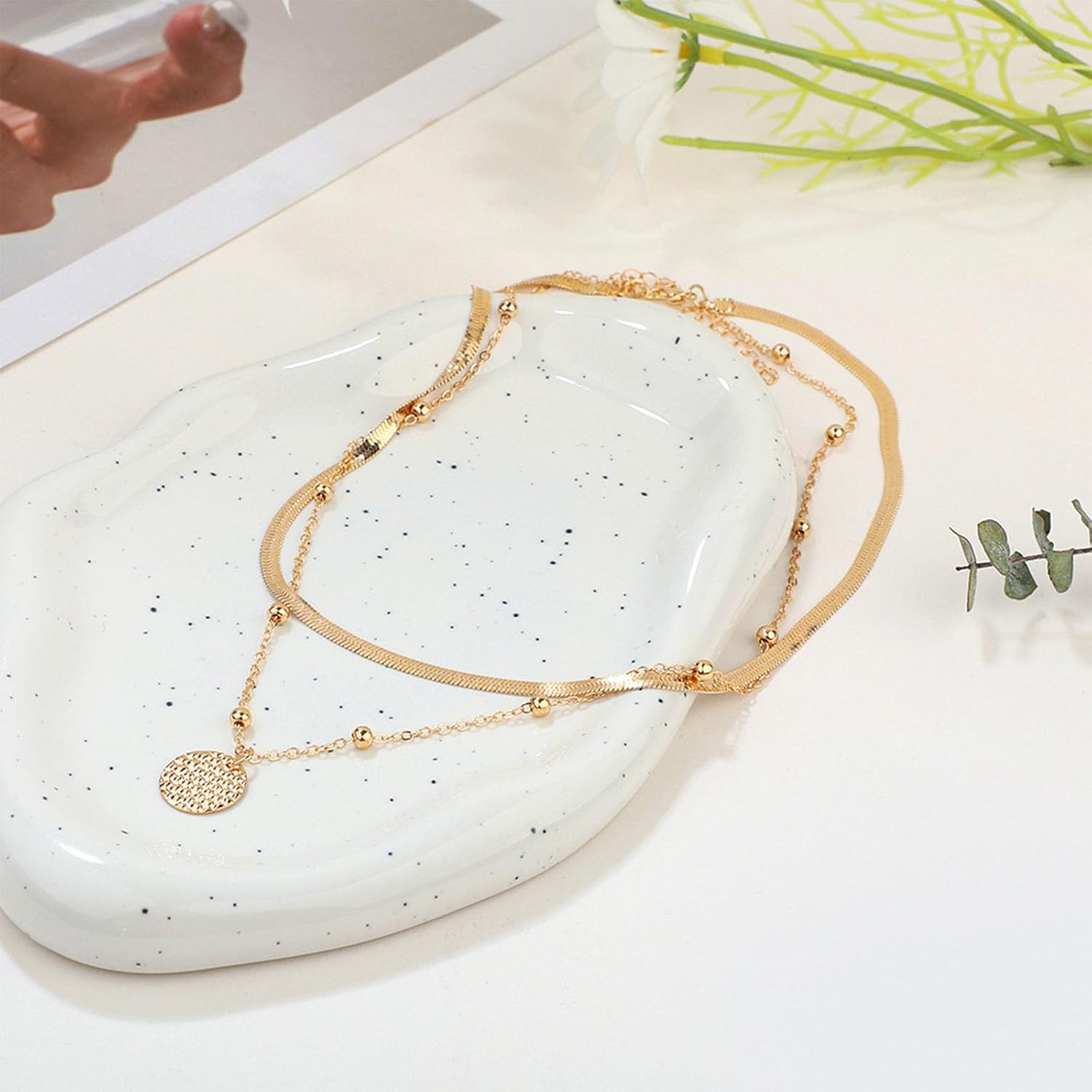 NEWITIN 69 Pieces Gold Jewelry Set for Women Fashion Costume Jewelry Gold Plated Necklace Bracelet Earrings Set for Women