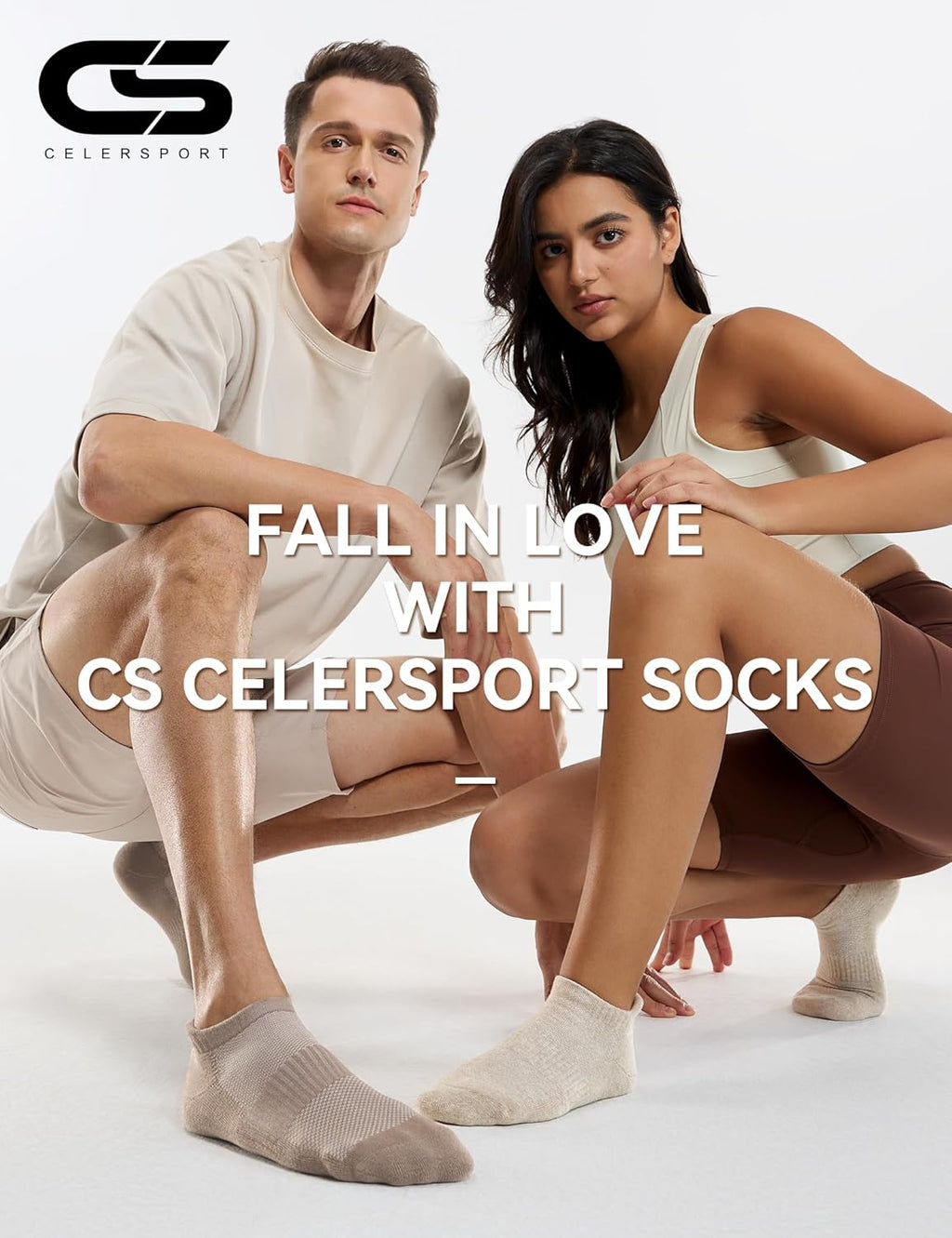 CS CELERSPORT 6 Pairs Ankle Athletic Running Socks Low Cut Sports Tab Socks for Men and Women