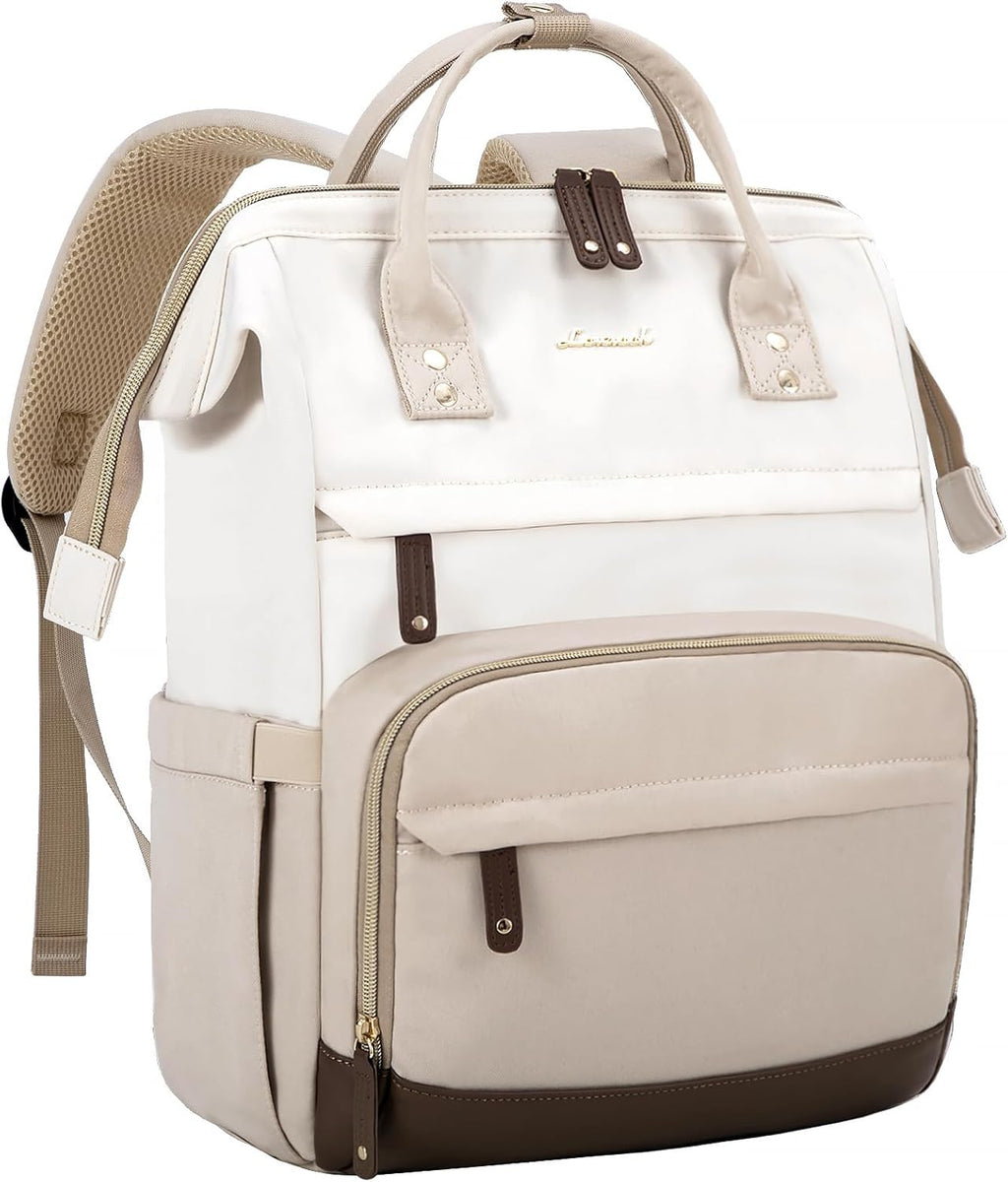 LOVEVOOK Laptop Backpack for Women, 15.6 Inch Work Business Backpacks Purse With Large Capacity, Waterproof Nurse Bag College Bookbag for School, Waterproof Casual Daypack for Travel