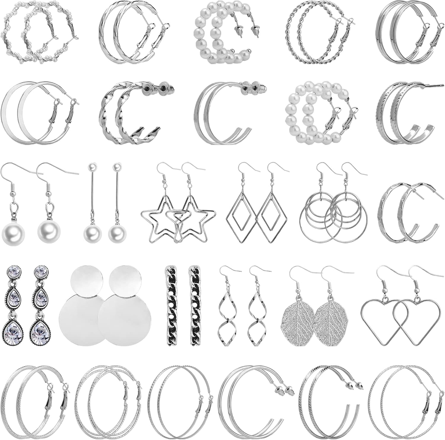 NEWITIN 69 Pieces Gold Jewelry Set for Women Fashion Costume Jewelry Gold Plated Necklace Bracelet Earrings Set for Women