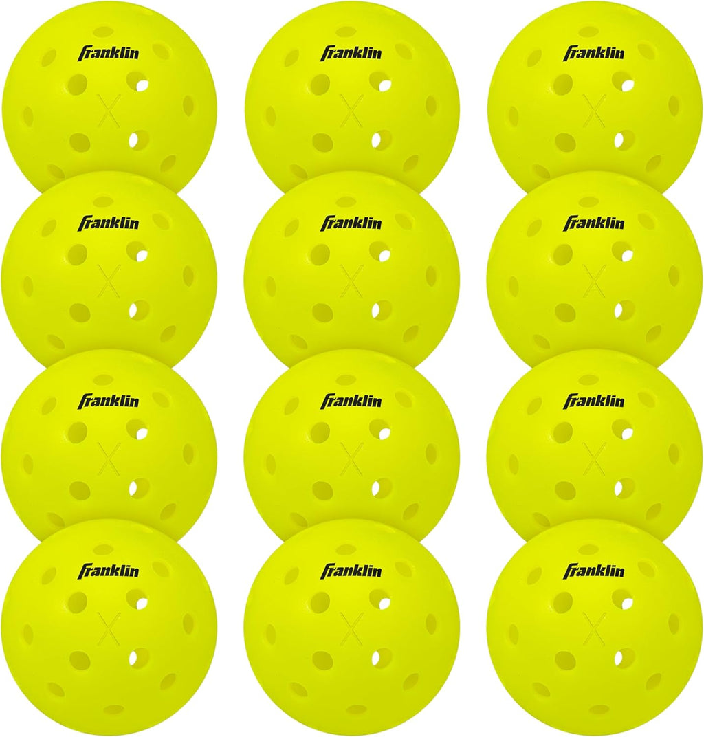Franklin Sports X-40 Outdoor Pickleballs - Official Ball of USA Pickleball, APP Tour + US Open - Regulation Size
