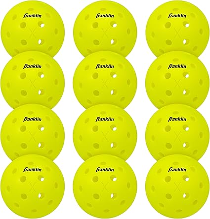 Franklin Sports X-40 Outdoor Pickleballs - Official Ball of USA Pickleball, APP Tour + US Open - Regulation Size