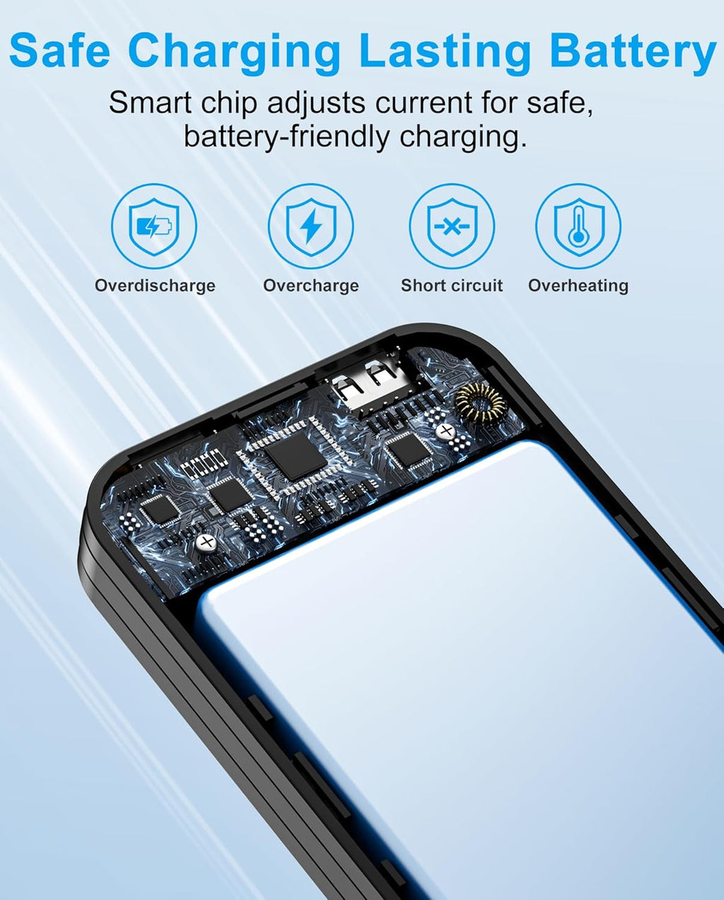 Portable Charger Power Bank, 12000mAh 22.5W USB C Fast Charging with Built-in Cables and Wall Plug, Travel Essential Battery Pack with LED Display for iPhone, iPad, Samsung Pink