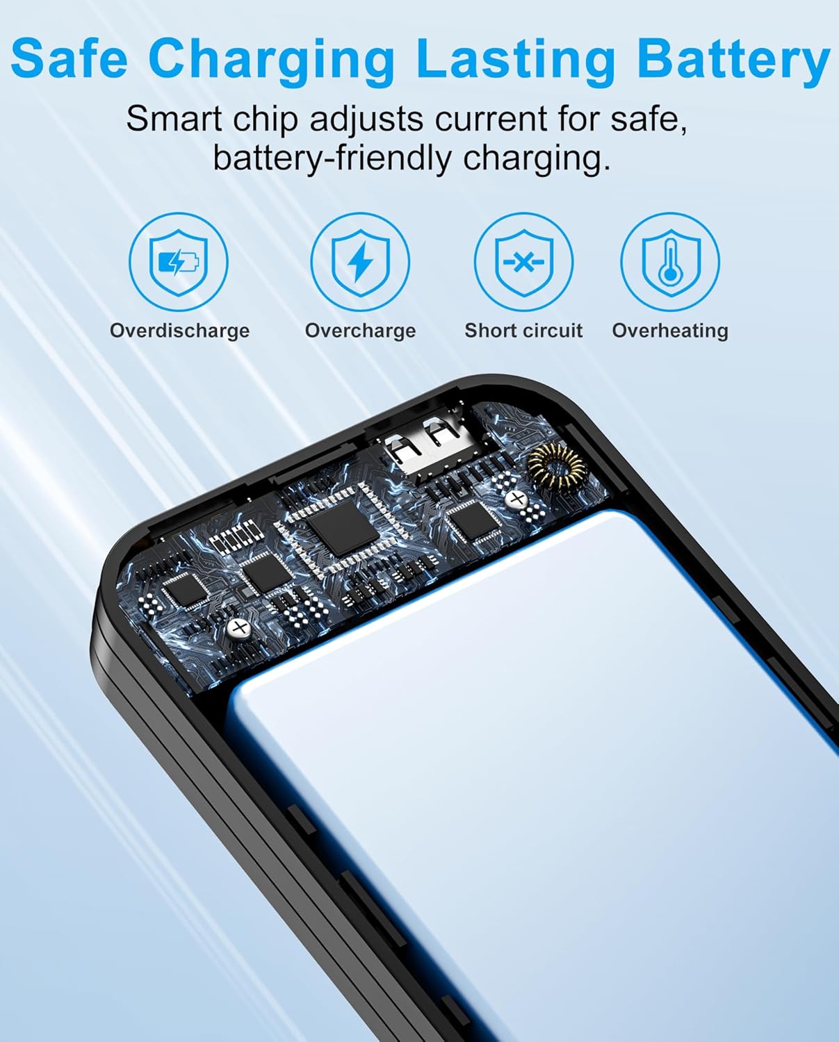 Portable Charger Power Bank, 12000mAh 22.5W USB C Fast Charging with Built-in Cables and Wall Plug, Travel Essential Battery Pack with LED Display for iPhone, iPad, Samsung Pink