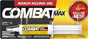 Combat Max Roach Killing Gel for Indoor and Outdoor Use, 1 Syringe, 2.1 Ounce (Pack of 1)