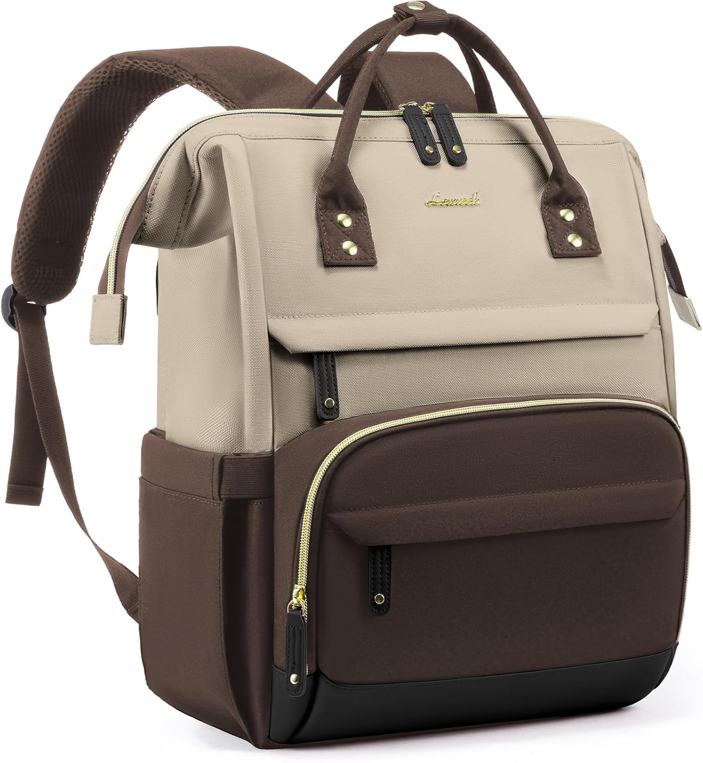 LOVEVOOK Laptop Backpack for Women, 15.6 Inch Work Business Backpacks Purse With Large Capacity, Waterproof Nurse Bag College Bookbag for School, Waterproof Casual Daypack for Travel