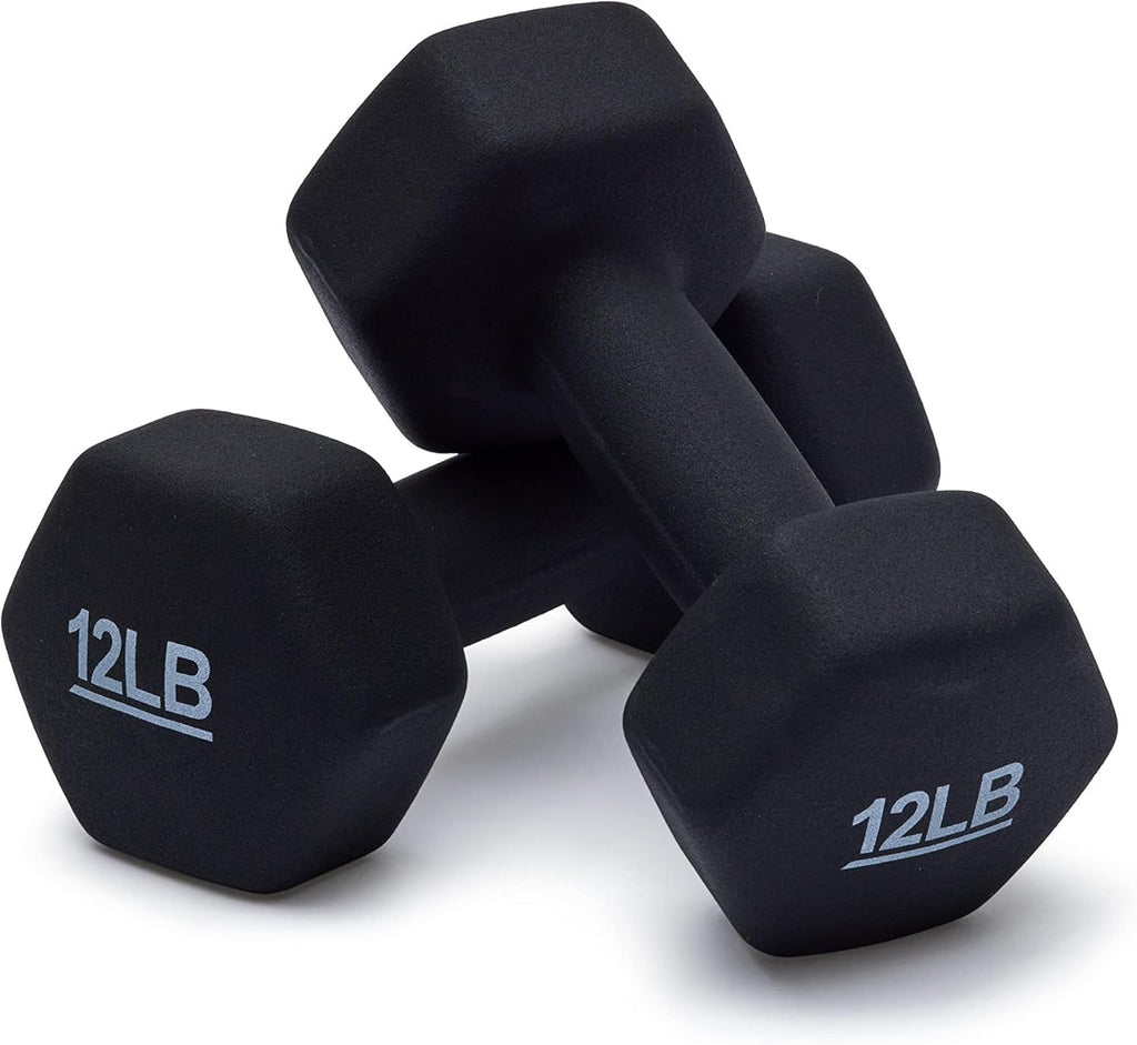 Basics Neoprene Dumbbell Hand Weights for Exercise and Muscle Toning