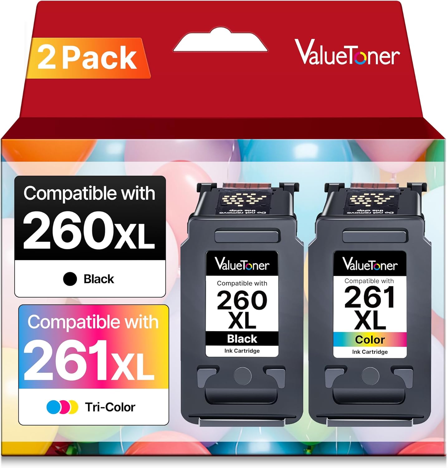 Valuetoner 245XL Ink Cartridge Replacement for Canon 245XL 246XL Combo Pack PG-245XL CL-246XL for Pixma TR4520 TR4527 MG2522 MG2520 MX490 MX492 TS202 TS302 TS3320 MG2920 Printer (Black, Color)