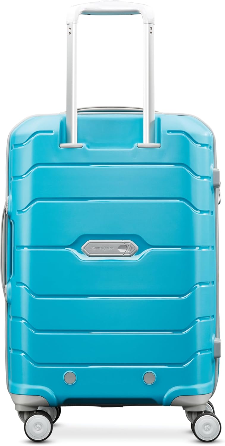 Samsonite Freeform Hardside Carry-On Luggage with Spinner Wheels - Hardshell Suitcase - TSA, Airline-Approved - Expandable Hard Shell, Smooth Rolling Wheels for Lightweight Travel - Navy
