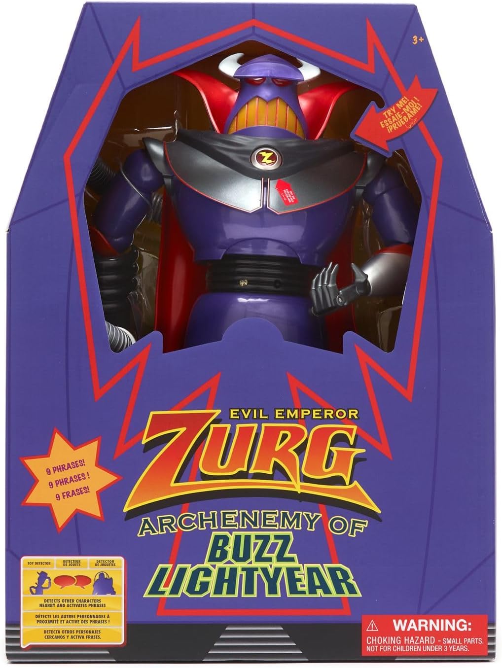 Disney Store Official Buzz Lightyear Interactive Talking Action Figure from Toy Story, Features 10+ English Phrases, Interacts with Other Figures and Toys