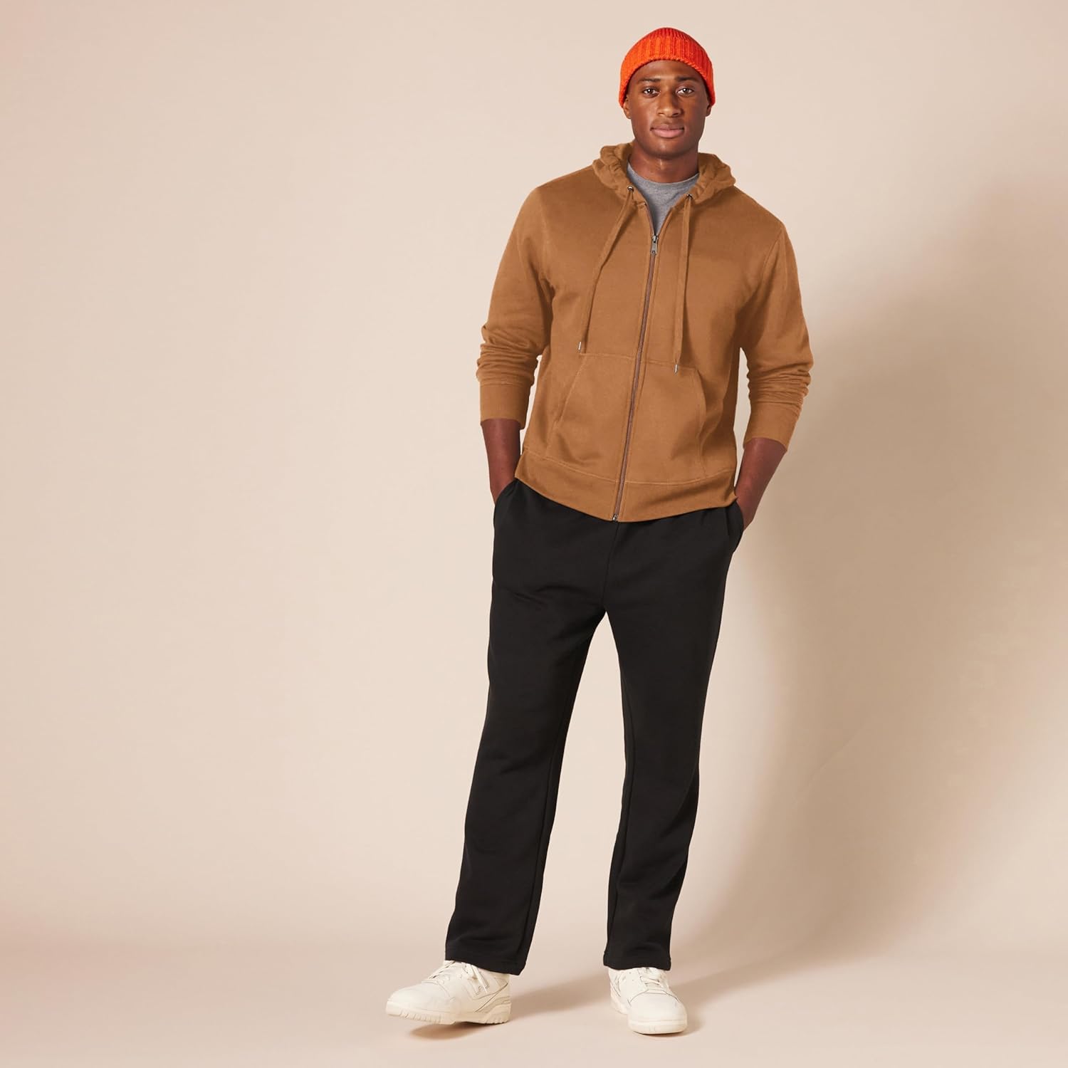 Essentials Men's Full-Zip Fleece Hoodie (Available in Big & Tall)