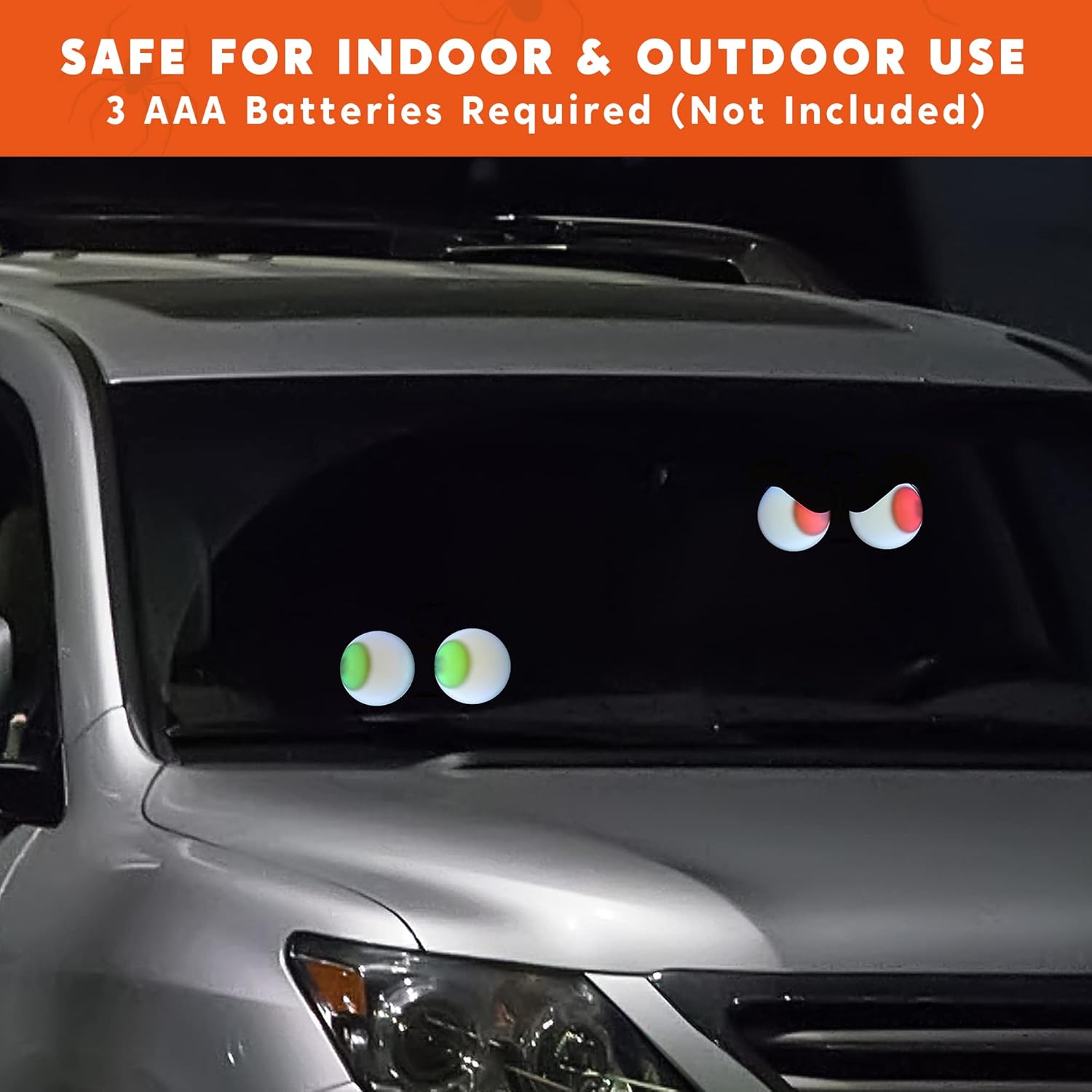 Joiedomi 3 Pack Halloween Decorations Indoor Flashing Peeping Eyes Lights with Timer, Halloween Glowing Decorations Outdoor Party Supplies, Spooky Animated Lights Eyes Decor for Yard Lawn Garden