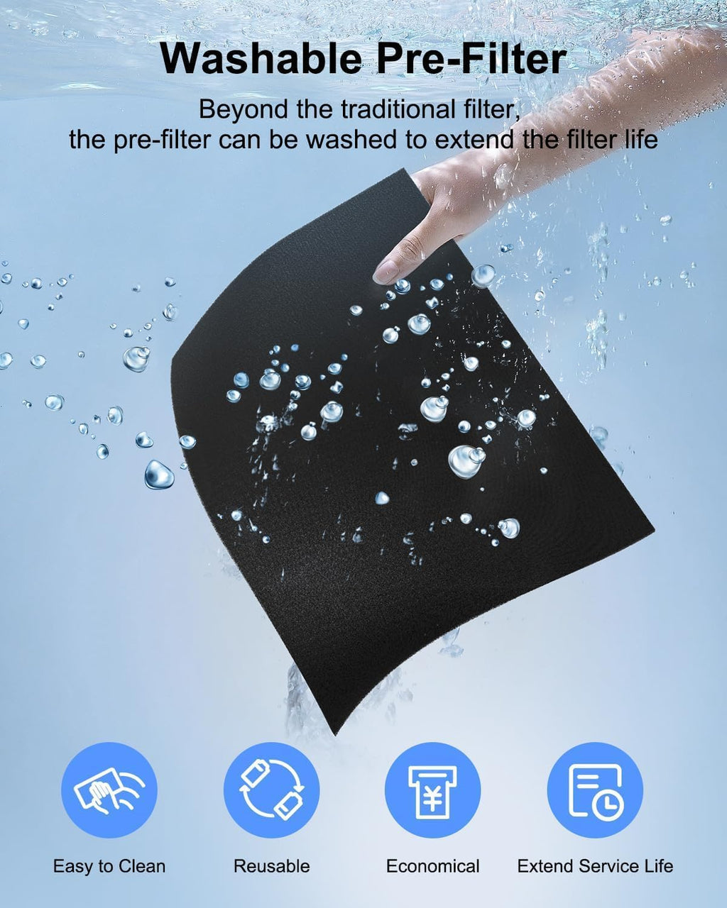 Air Purifiers for Home Large Room 2200 Ft² with Washable Filters, MOOKA HEPA Filter Pet Air Purifier for Bedroom with Fragrance, Air Cleaner for Smoke Dust Pollen Pets Hair Odor, KJ190L White